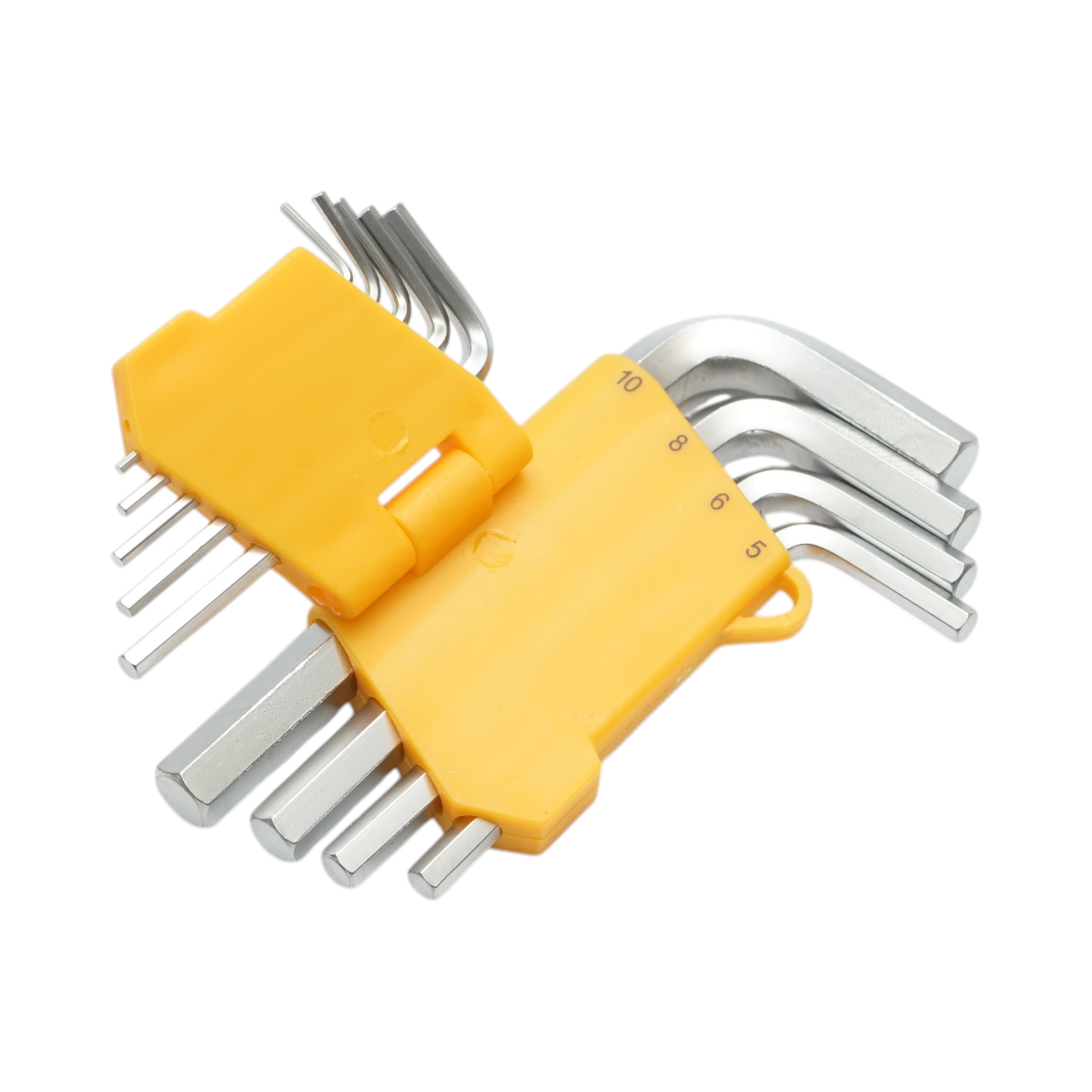 Set 9 chei imbus hexagonale scurte 1.5-10mm Cr-V Hoteche - imagine 4