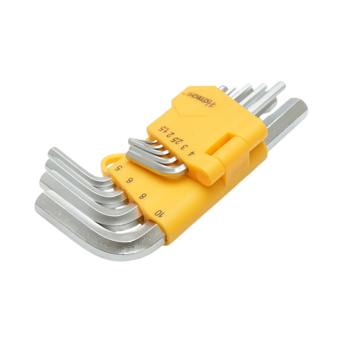 Set 9 chei imbus hexagonale scurte 1.5-10mm Cr-V Hoteche - imagine 3