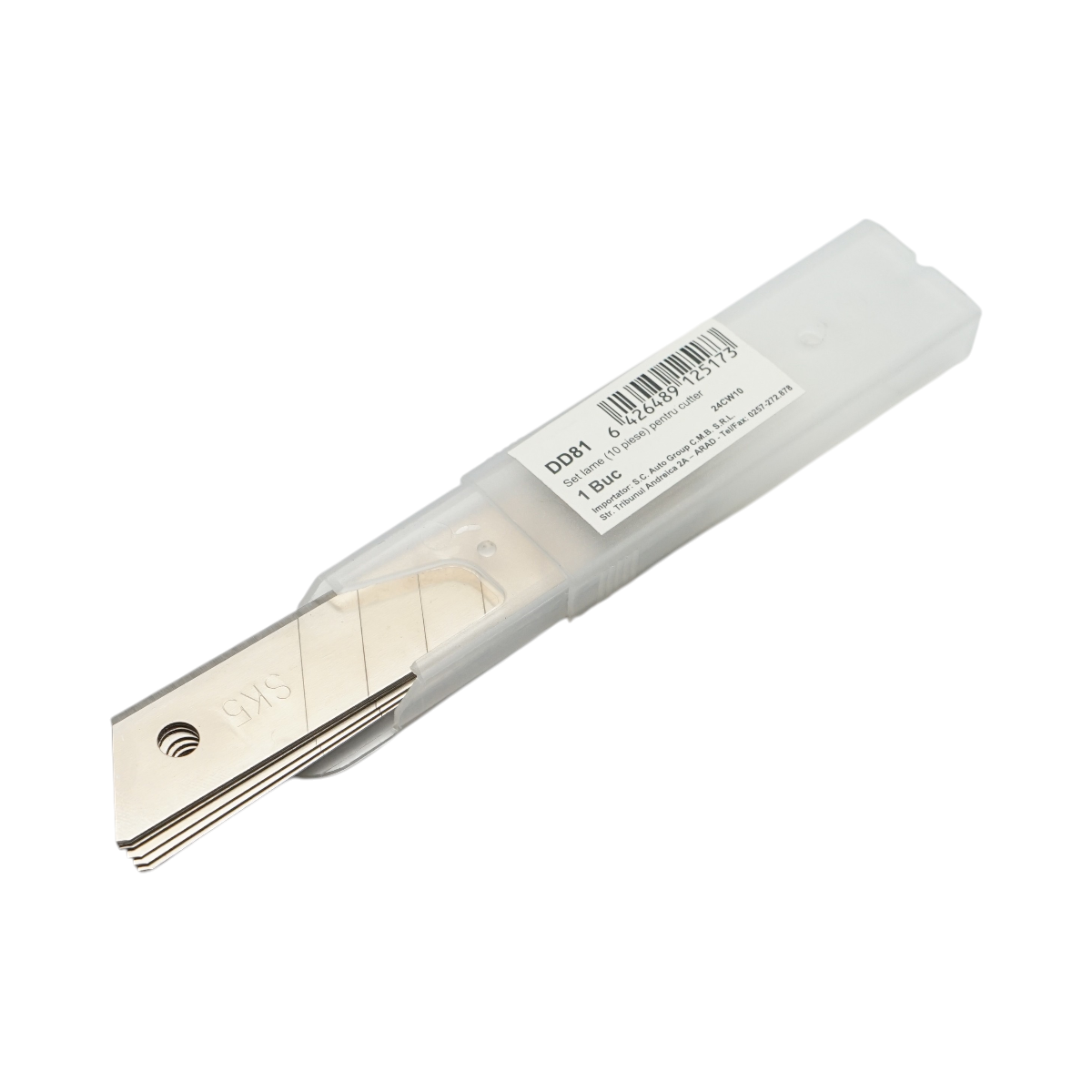 Set 10 lame cutter profesionale 18x100mm Crownman - imagine 2
