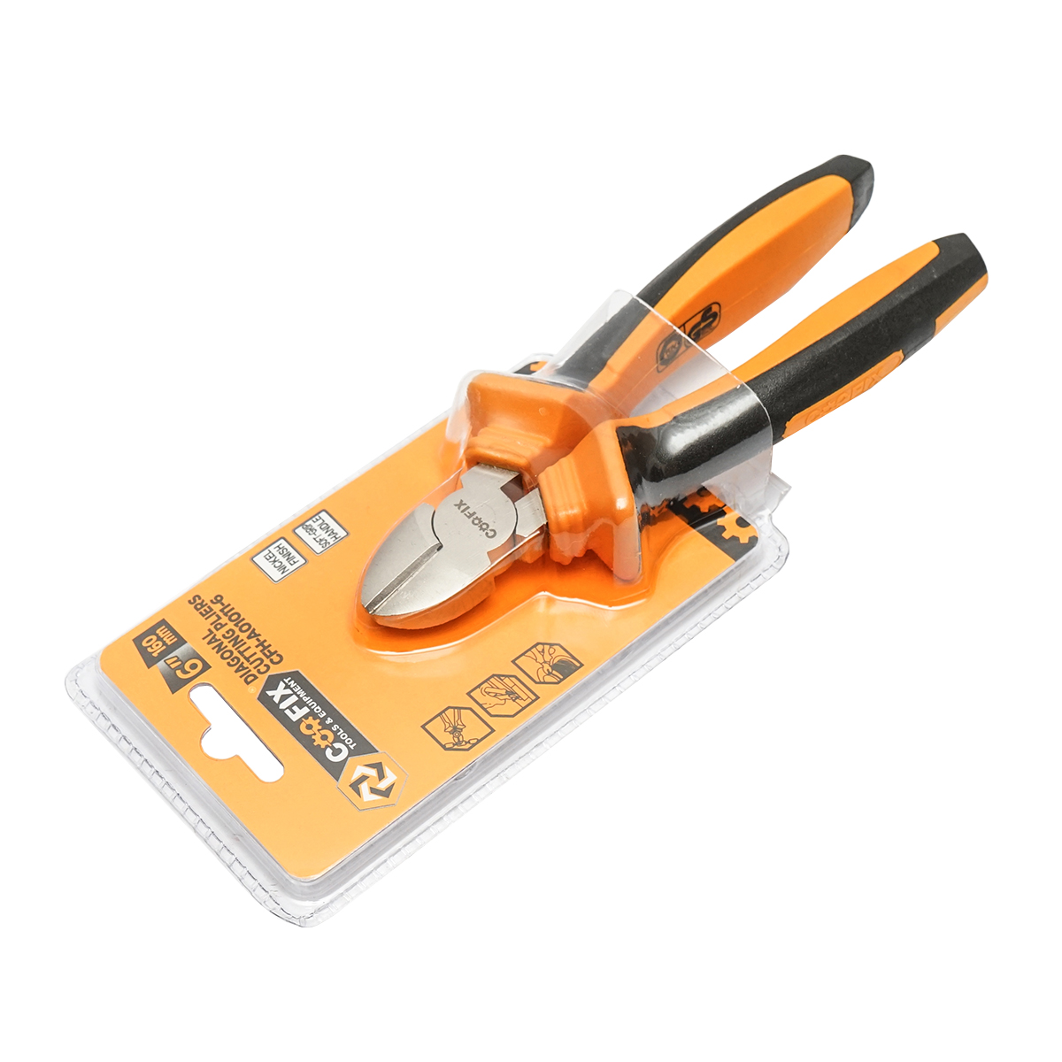 Cleste sfic cu tais lateral 160mm profesional cu finisaj nichelat Coofix - imagine 3