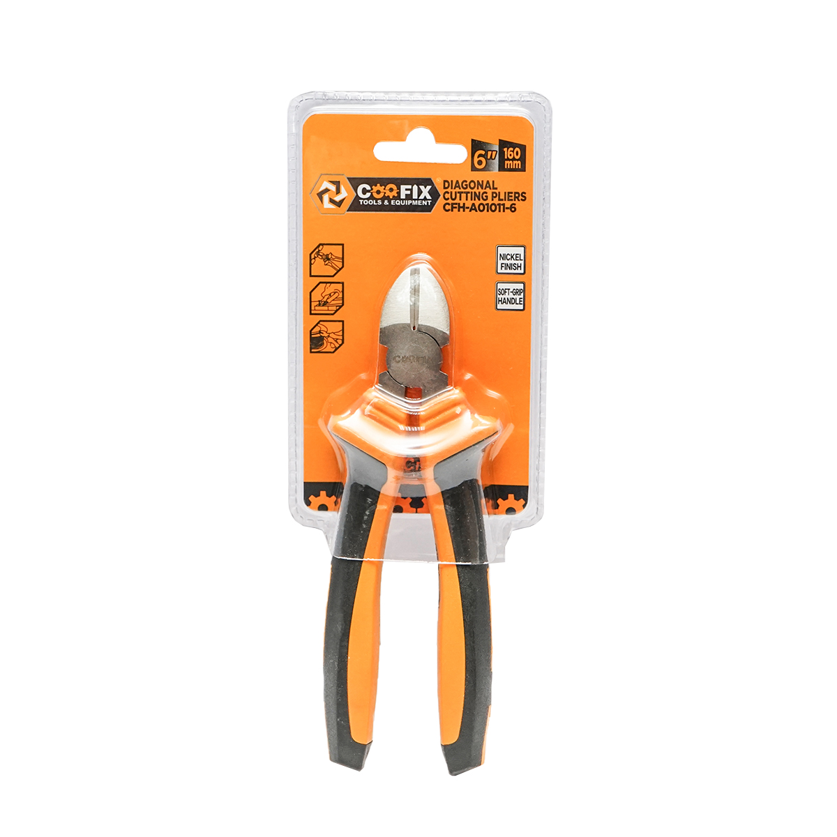 Cleste sfic cu tais lateral 160mm profesional cu finisaj nichelat Coofix