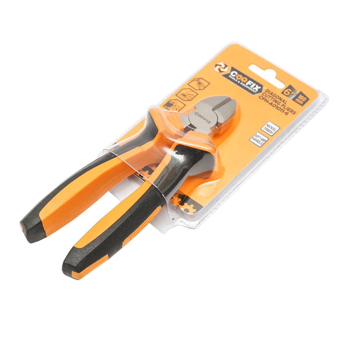 Cleste sfic cu tais lateral 160mm profesional cu finisaj nichelat Coofix - imagine 2