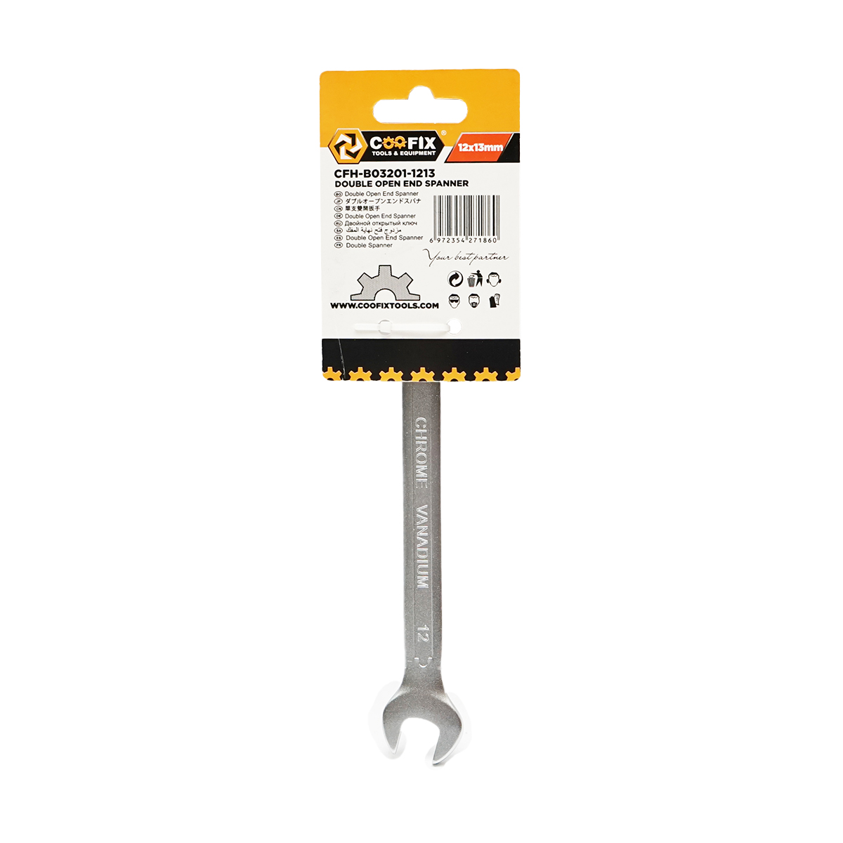 Cheie fixa dubla 12x13mm profesionala Coofix - imagine 2