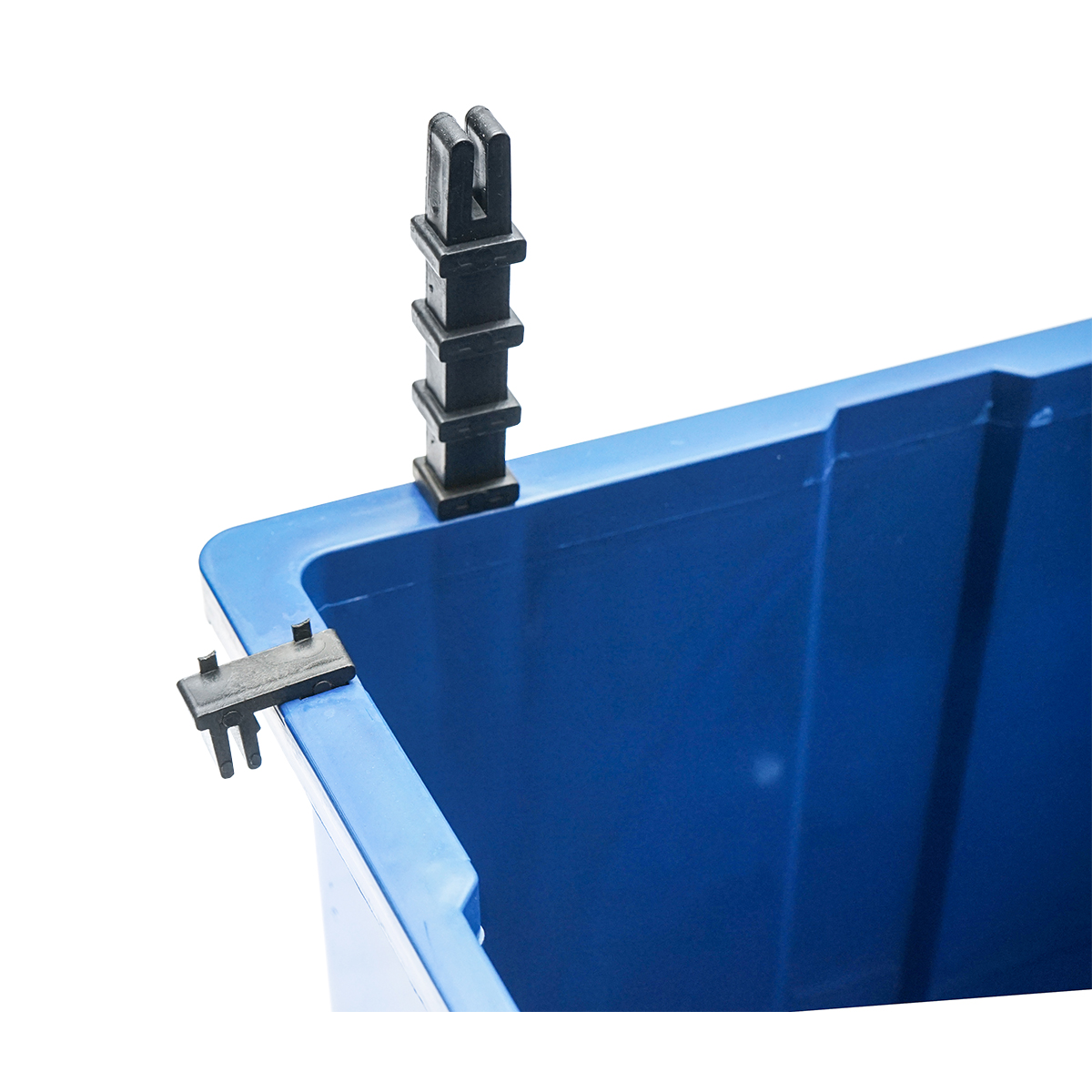 Suport de legatura ansamblu intre cutii plastic de depozitare - imagine 3