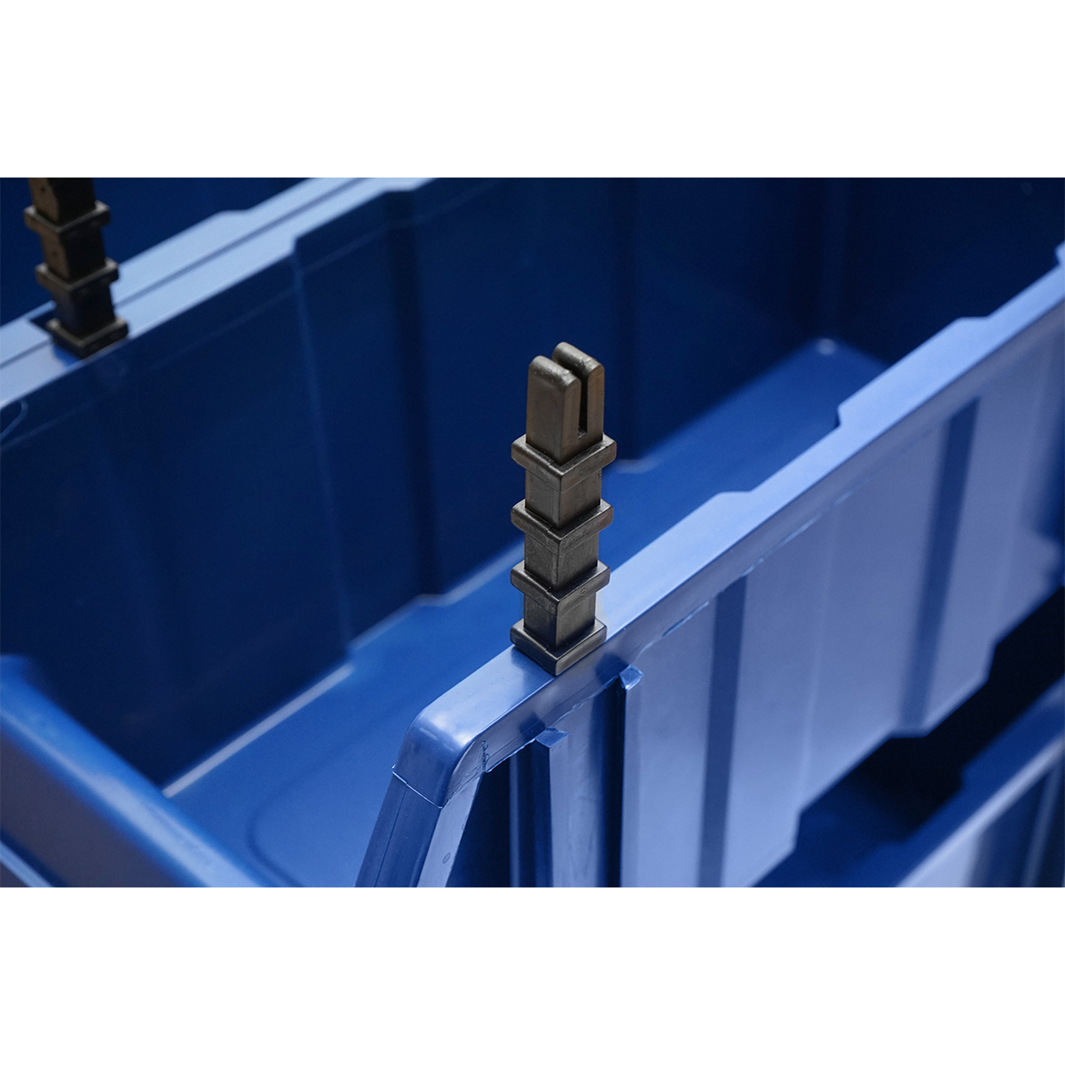 Stand cu 13 cutii pentru depozitare / organizare, cutie din plastic albastra, 510x400x1000mm - imagine 9