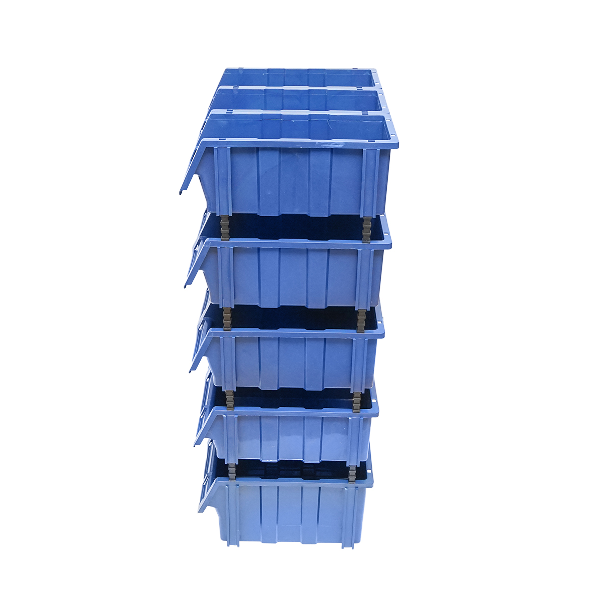 Stand cu 13 cutii pentru depozitare / organizare, cutie din plastic albastra, 510x400x1000mm - imagine 5