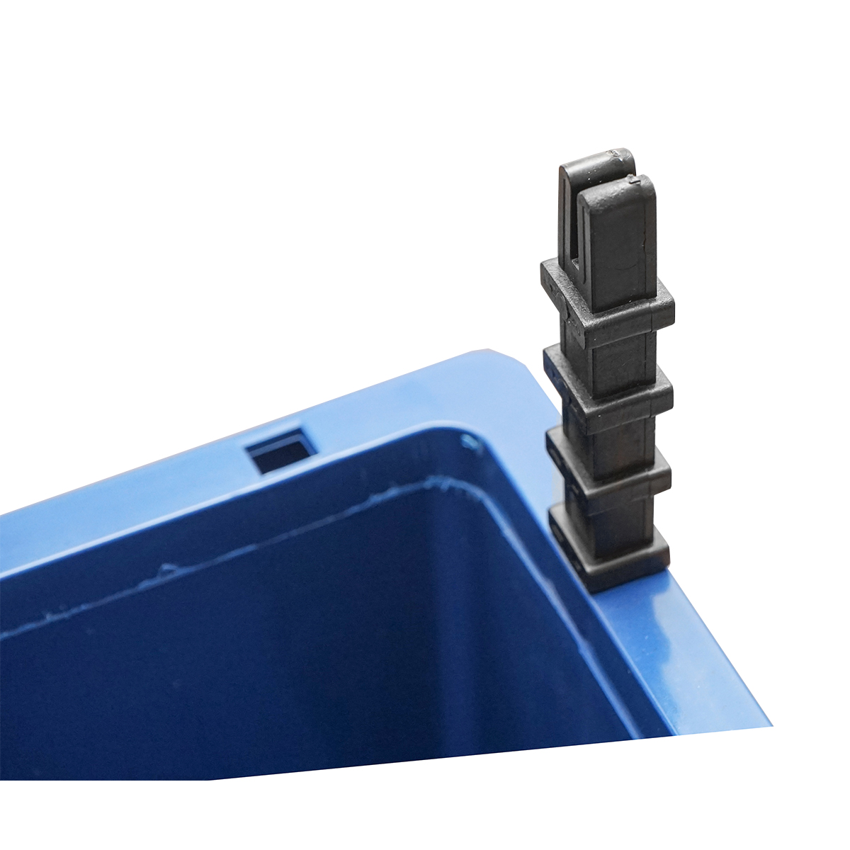 Stand cu 24 cutii pentru depozitare / organizare, cutie din plastic rosie, albastra,700x400x1150mm - imagine 8
