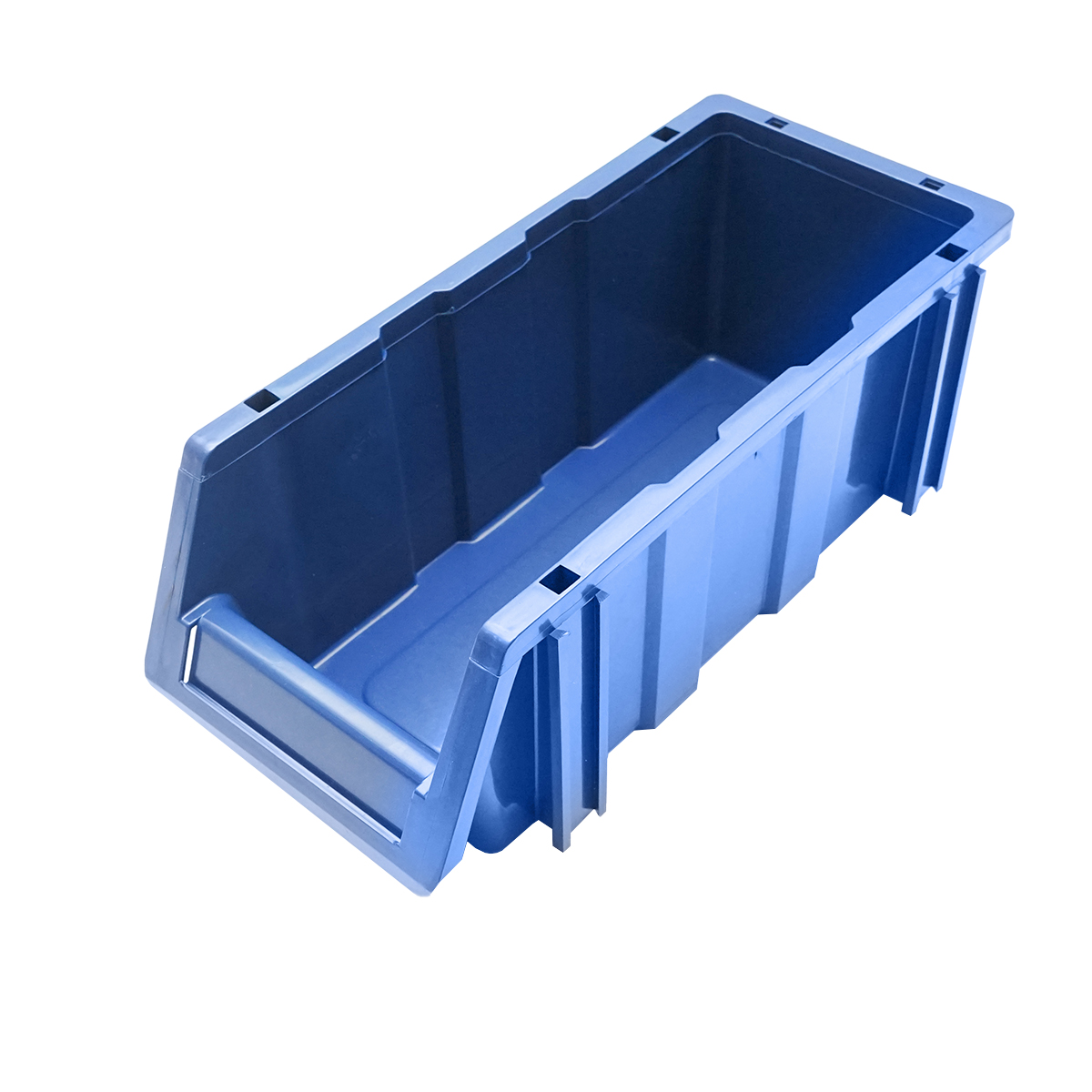 Stand cu 16 cutii pentru depozitare / organizare, cutie din plastic albastra, 680x510x1100mm - imagine 8