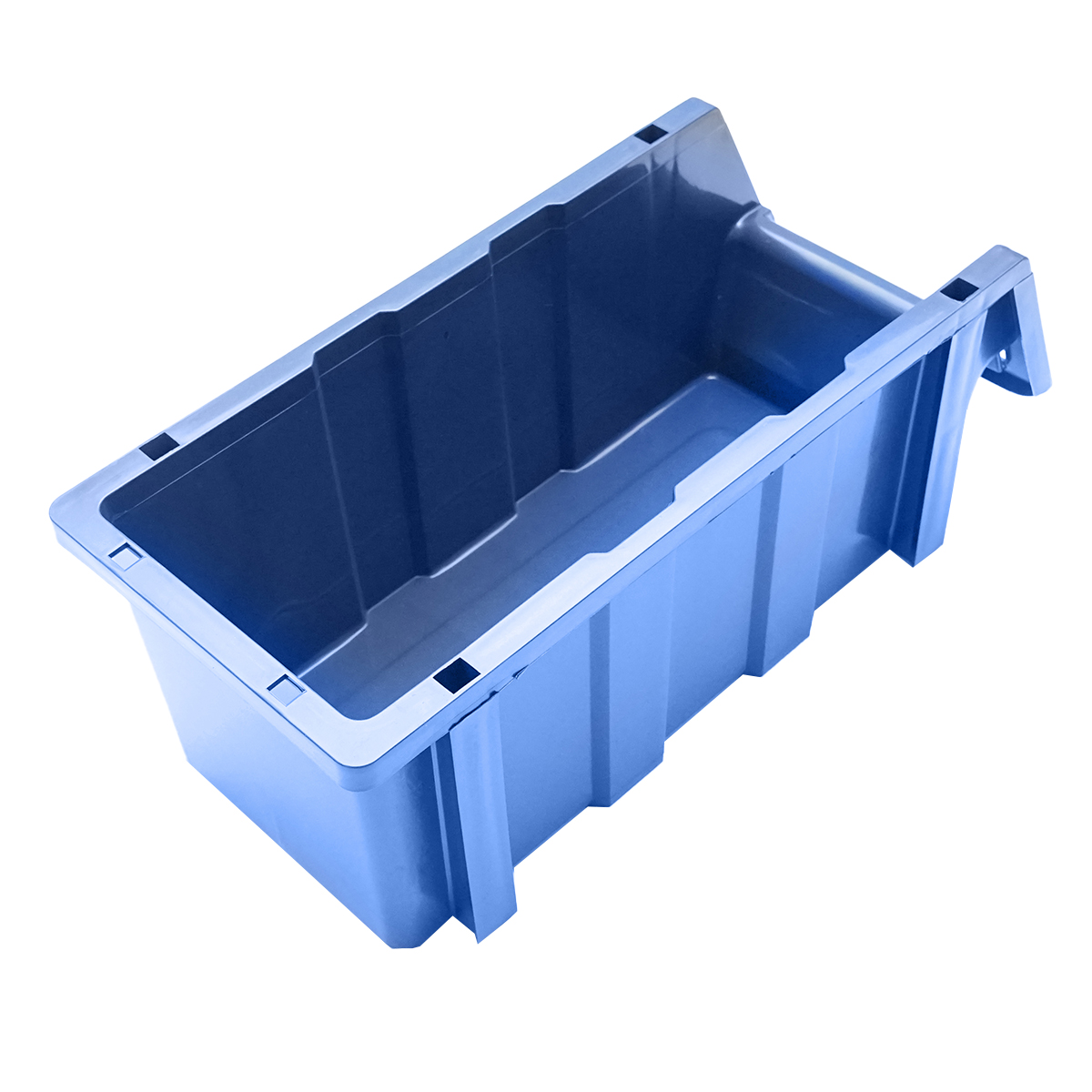 Stand cu 16 cutii pentru depozitare / organizare, cutie din plastic albastra, 680x510x1100mm - imagine 9