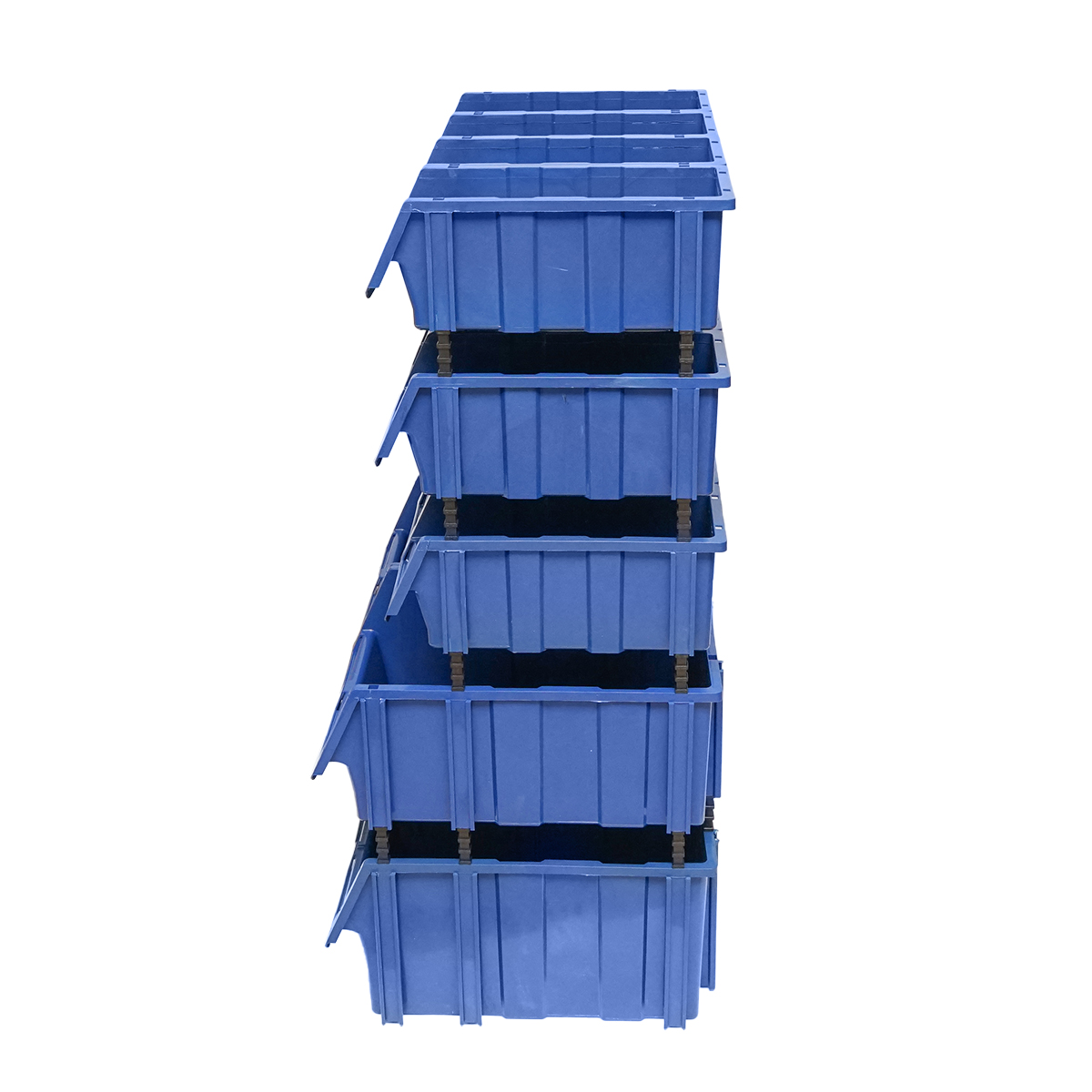 Stand cu 16 cutii pentru depozitare / organizare, cutie din plastic albastra, 680x510x1100mm - imagine 4