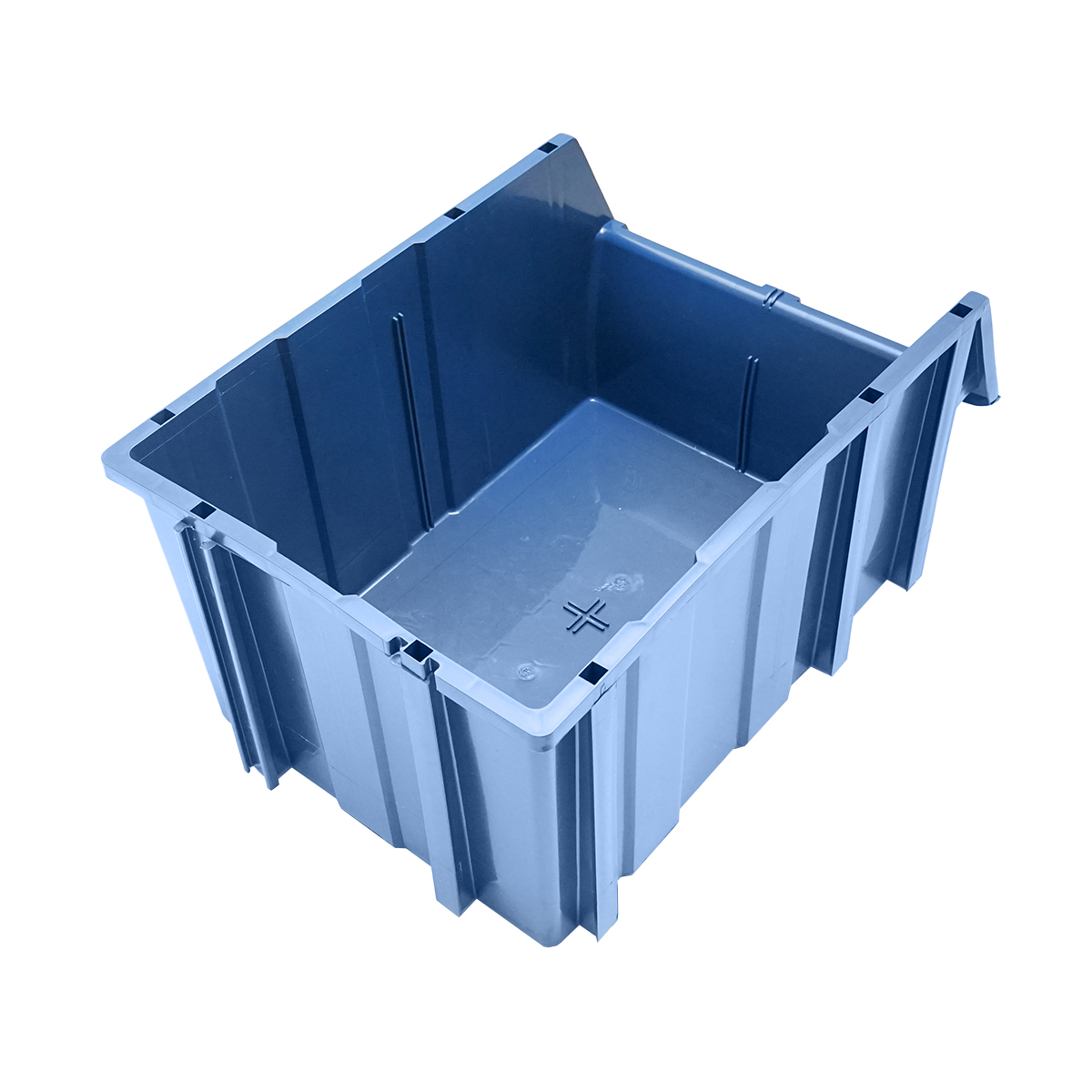 Stand cu 16 cutii pentru depozitare / organizare, cutie din plastic albastra, 680x510x1100mm - imagine 11