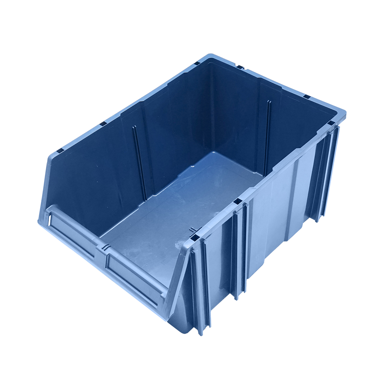 Stand cu 16 cutii pentru depozitare / organizare, cutie din plastic albastra, 680x510x1100mm - imagine 10
