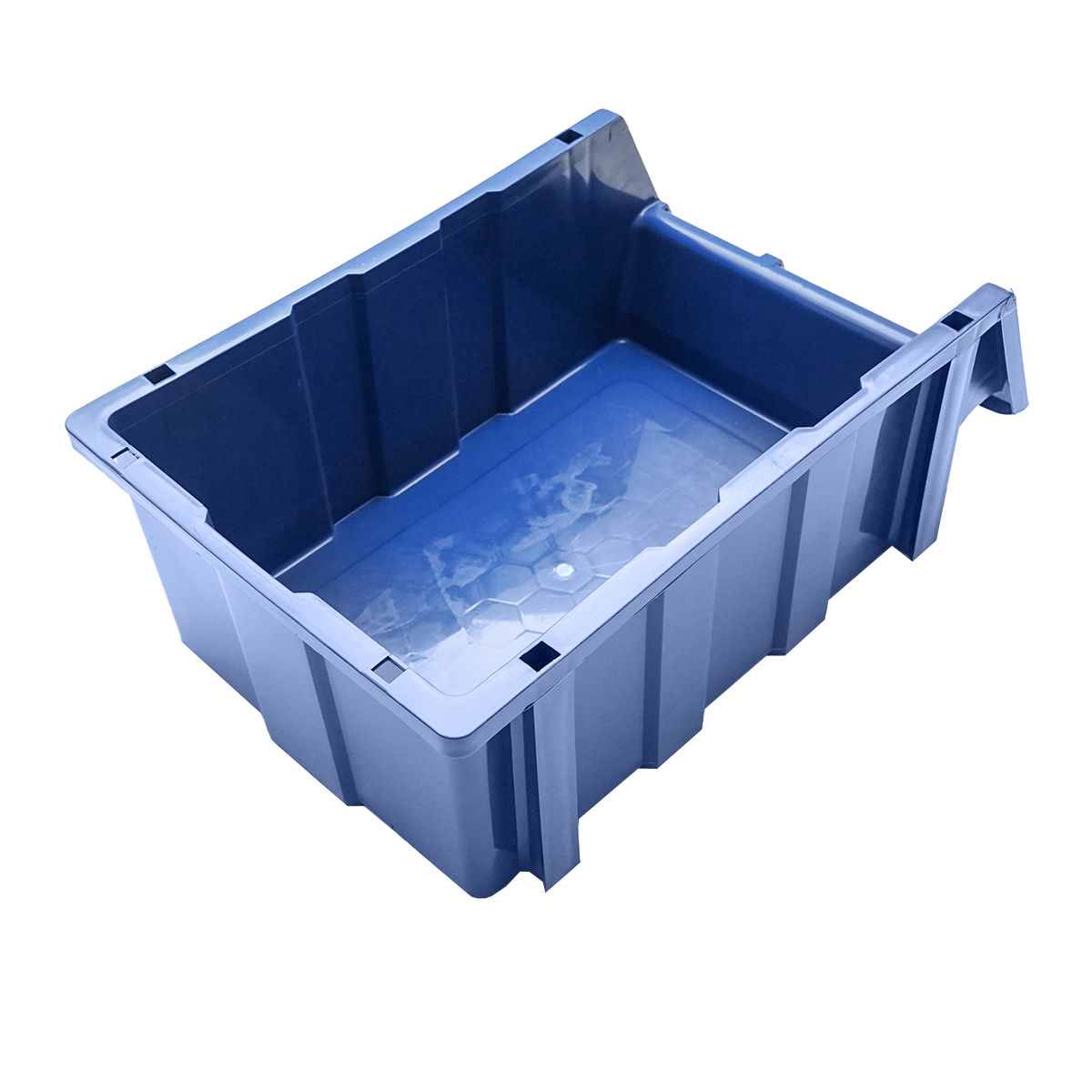 Stand cu 15 cutii pentru depozitare / organizare, cutie din plastic albastra, 765x400x1100mm - imagine 8