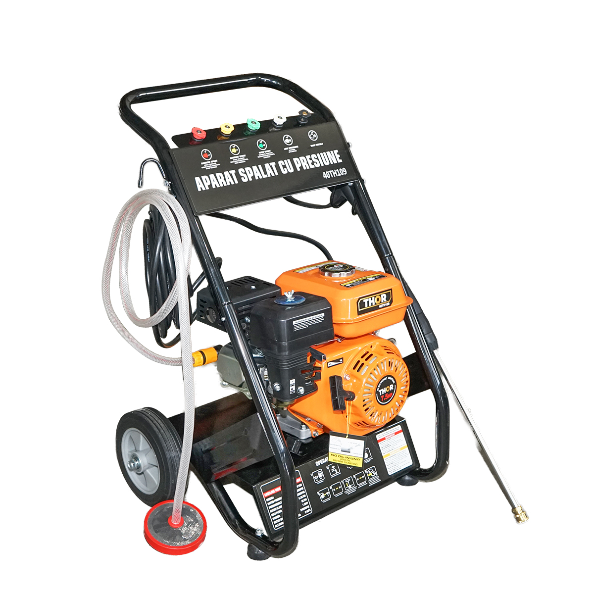 Aparat de spalat cu presiune 7.5CP 20 mpa cu furtun 7.5m si pistol Thor - imagine 2