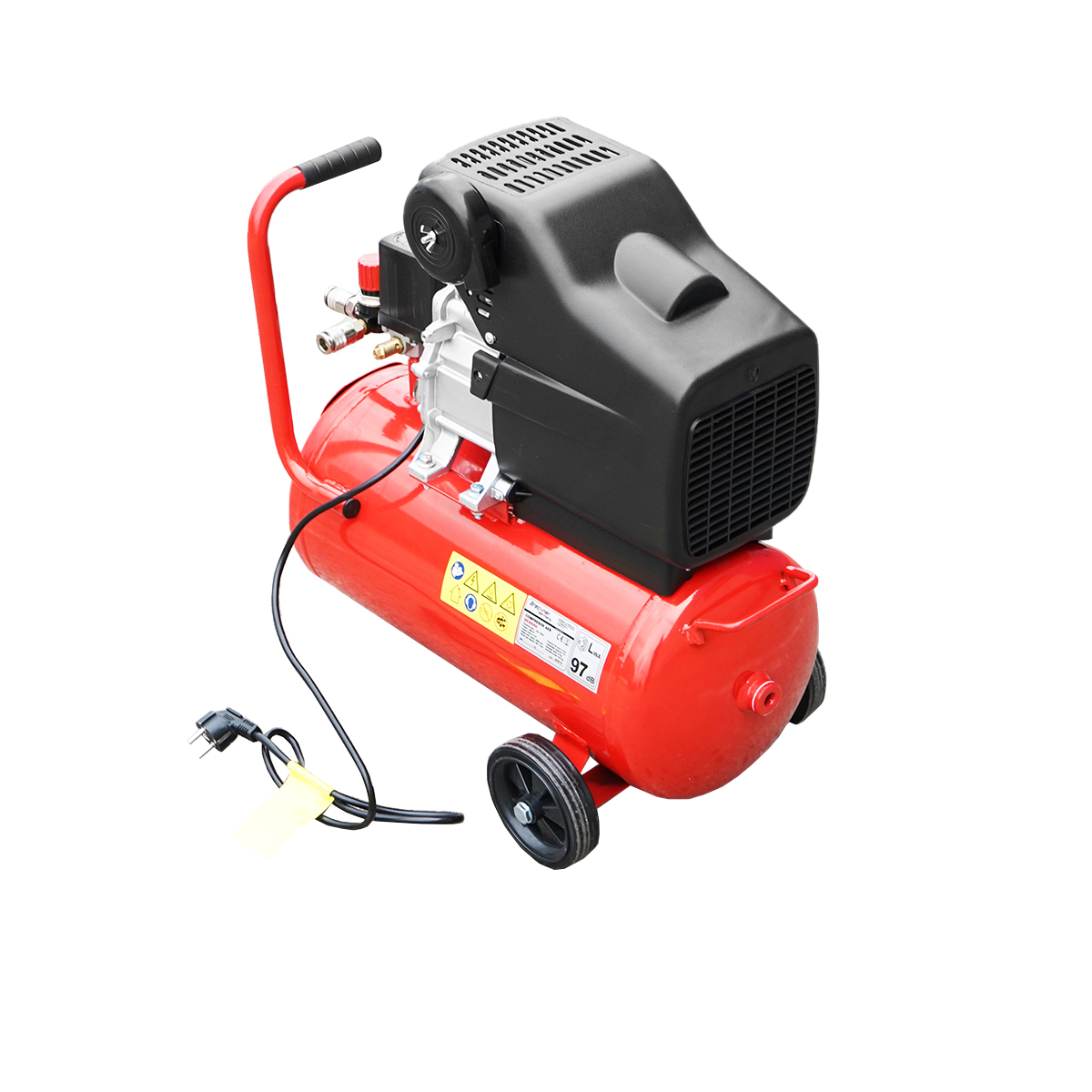 Compresor aer 24L putere 1.5kW/2CP presiune maxima 8 Bar, volum aer aspirat 184L Breckner Germany - imagine 4