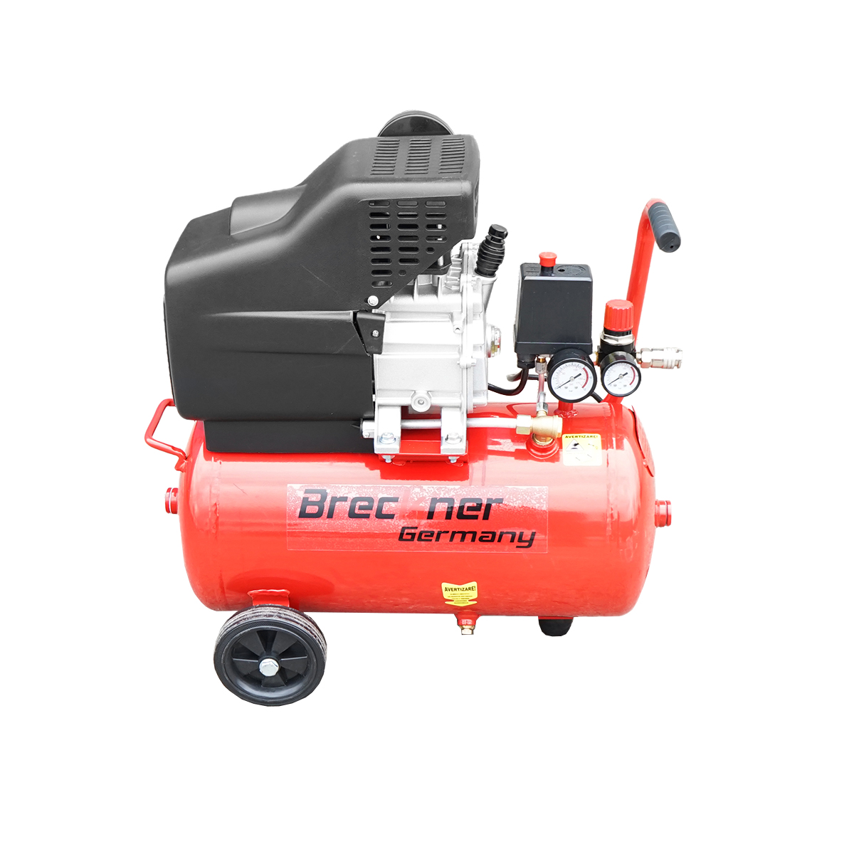 Compresor aer 24L putere 1.5kW/2CP presiune maxima 8 Bar, volum aer aspirat 184L Breckner Germany - imagine 2
