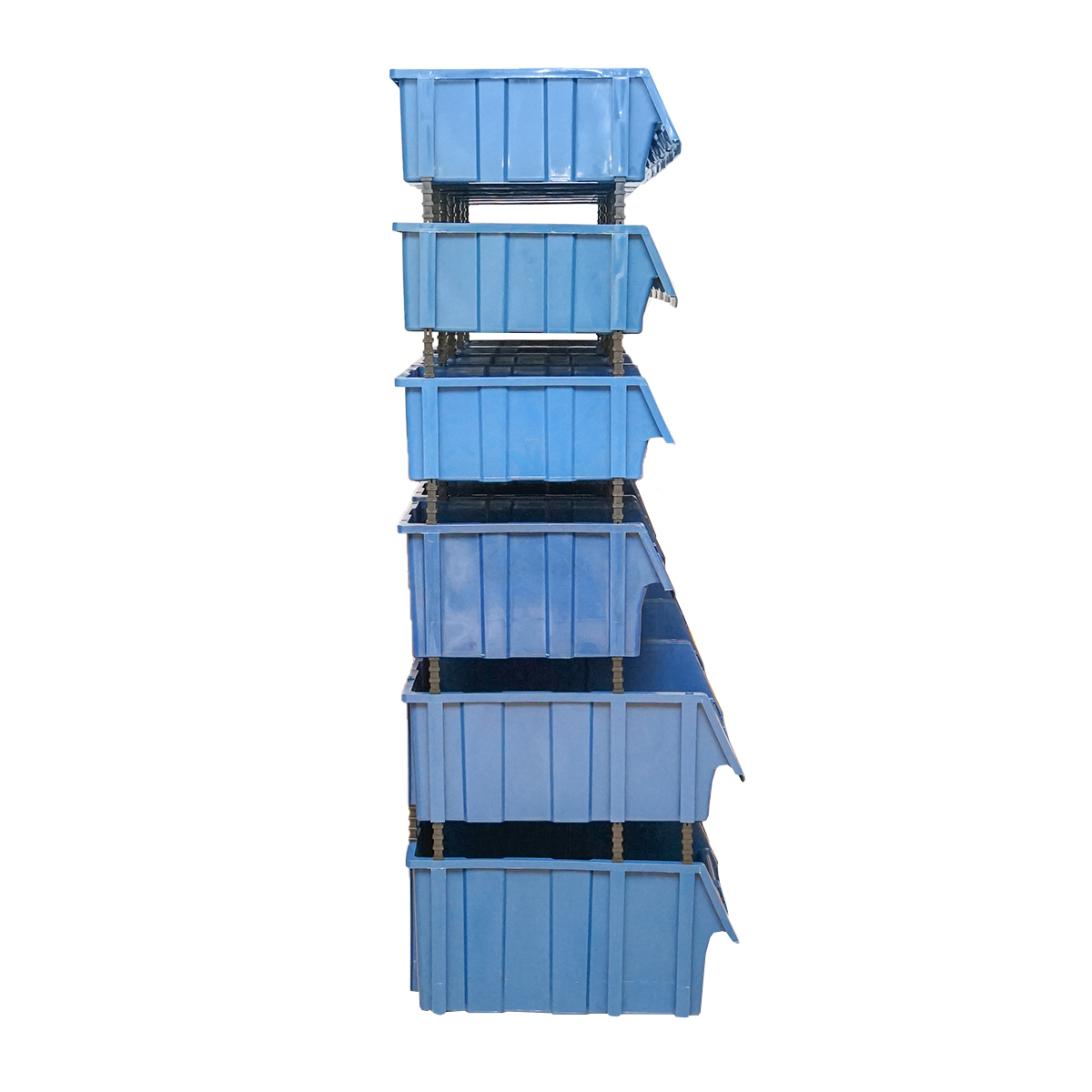 Stand cu 26 cutii pentru depozitare / organizare, cutie din plastic albastra,1020x510x1350mm - imagine 5