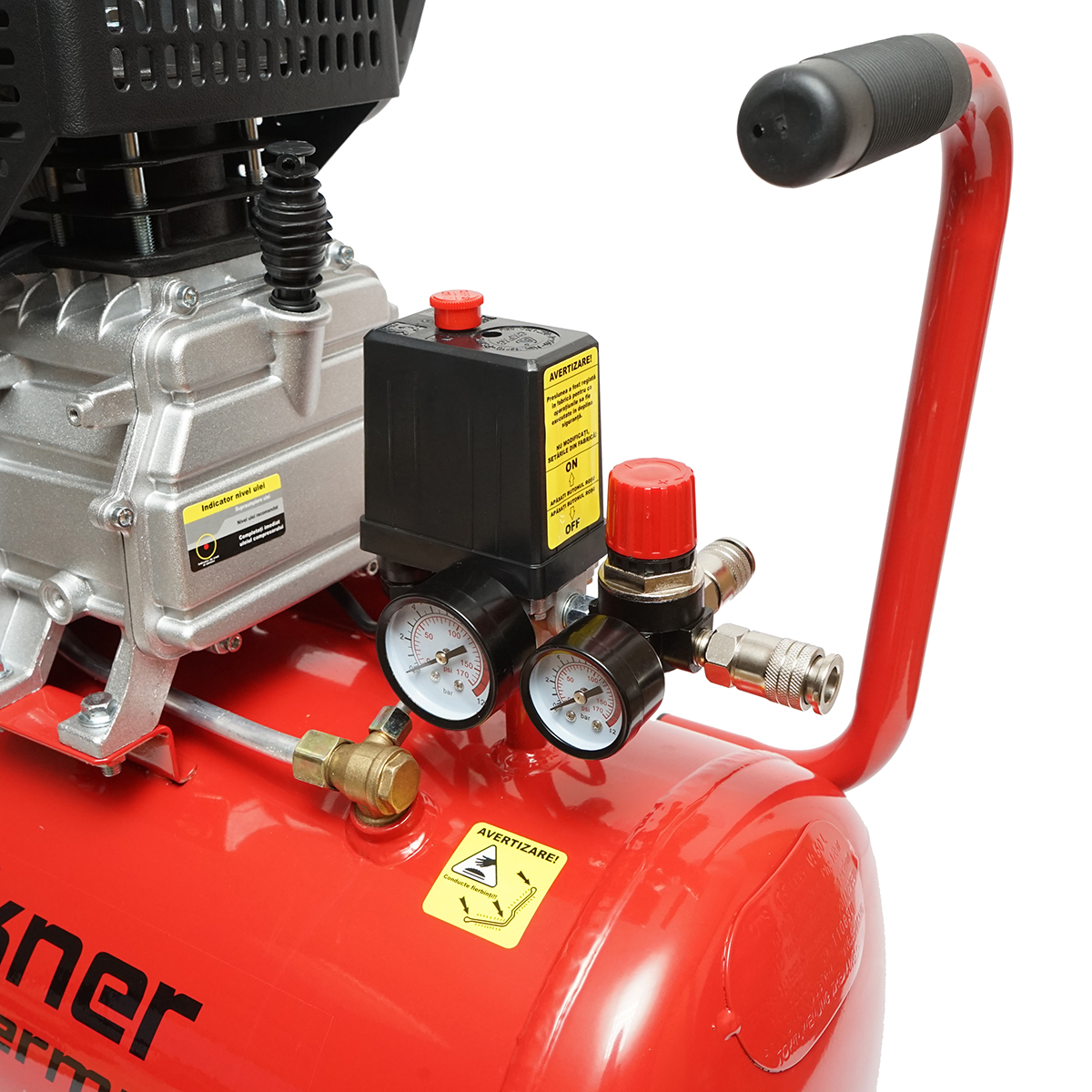 Compresor aer 50L putere 1.5kW/2CP presiune maxima 8 Bar, volum aer aspirat 184L Breckner Germany - imagine 7