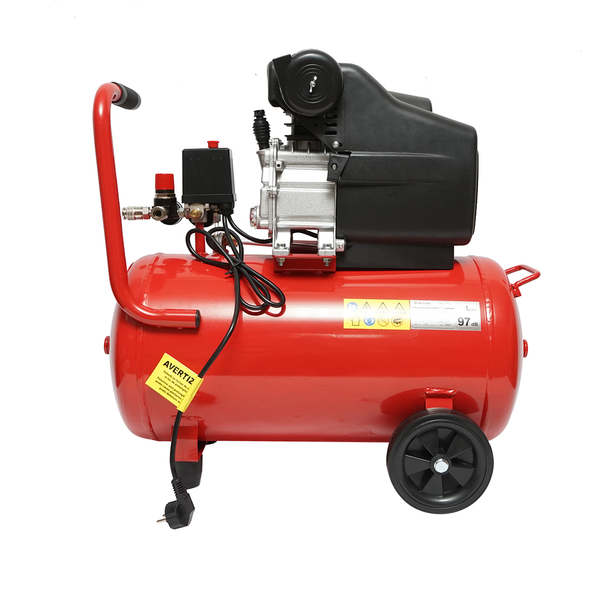 Compresor aer 50L putere 1.5kW/2CP presiune maxima 8 Bar, volum aer aspirat 184L Breckner Germany - imagine 4