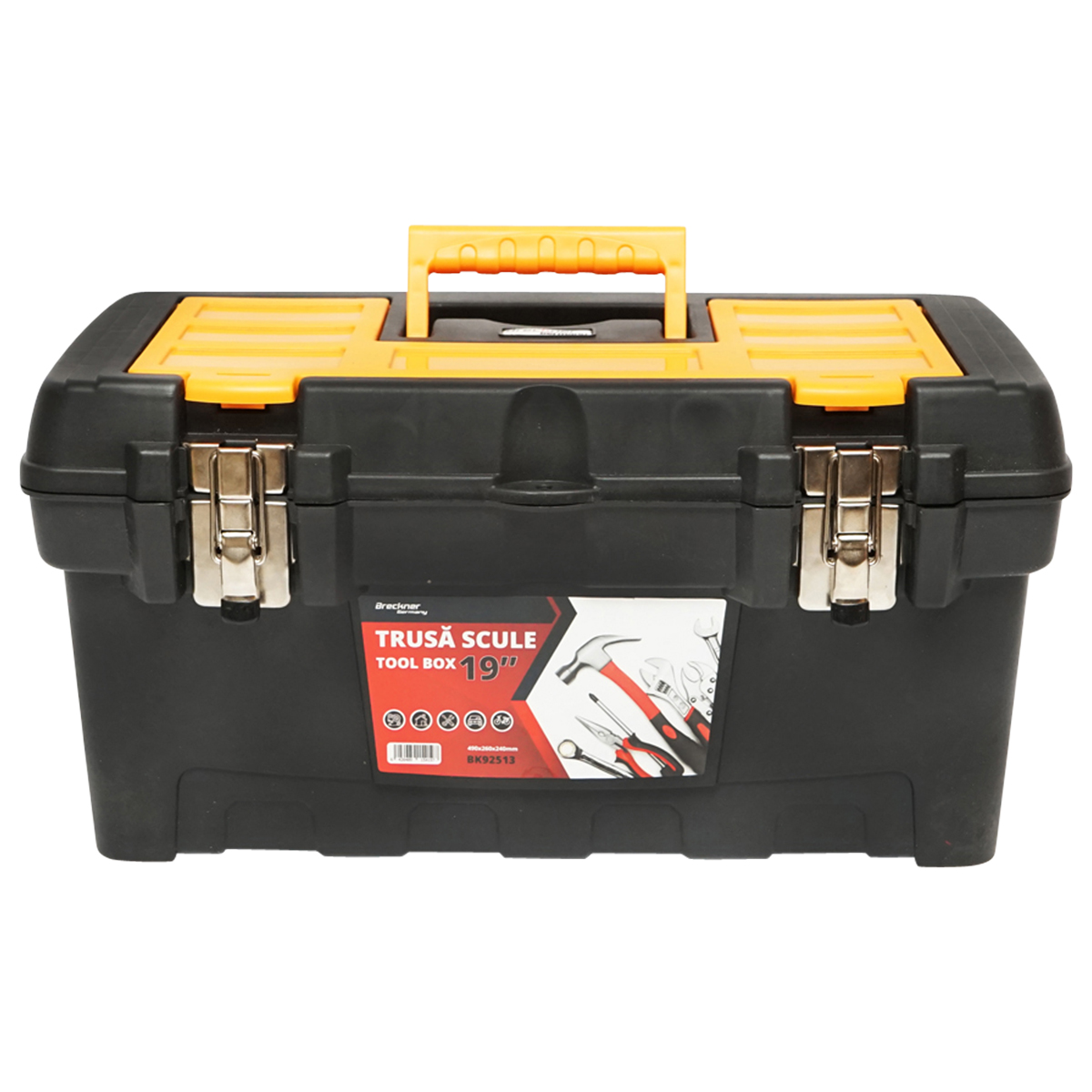 Cutie pentru scule din plastic 490x260x240mm Breckner Germany - imagine 4