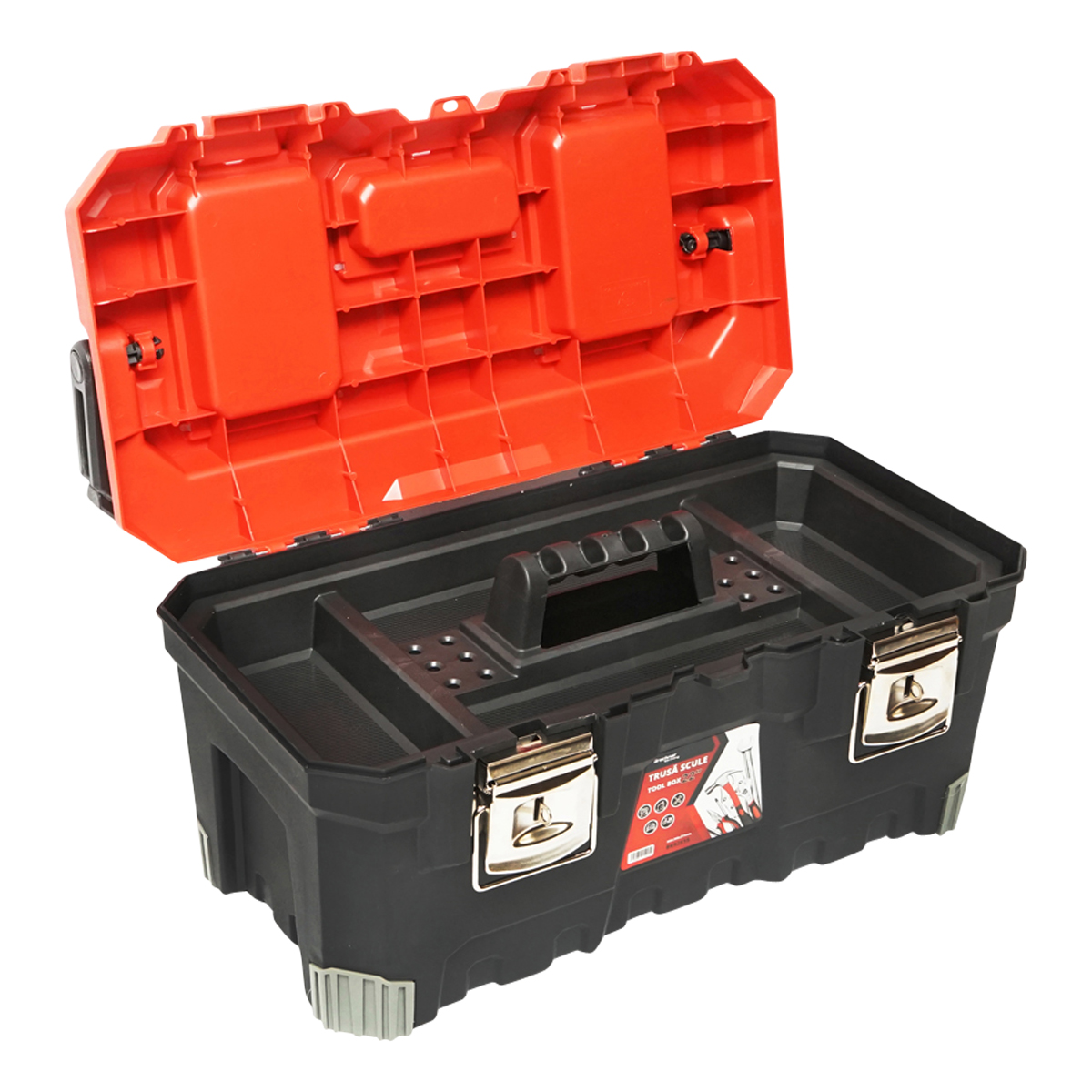 Cutie pentru scule profesionala cu maner aluminiu 560x300x277mm Breckner Germany - imagine 10