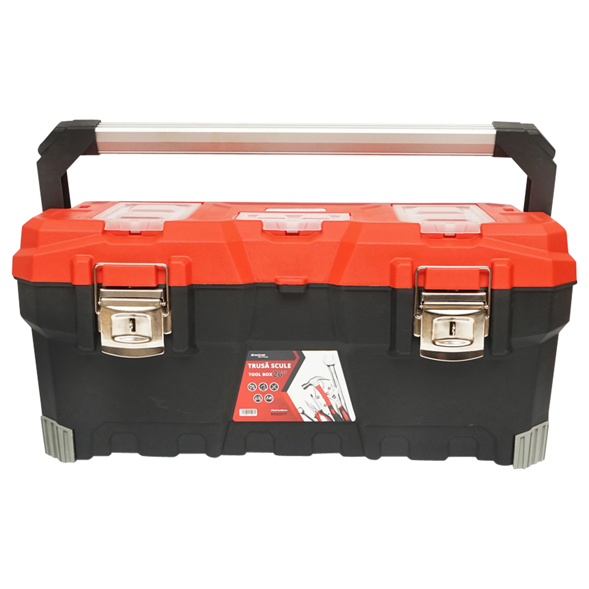 Cutie pentru scule profesionala cu maner aluminiu 676x314x300mm Breckner Germany - imagine 4