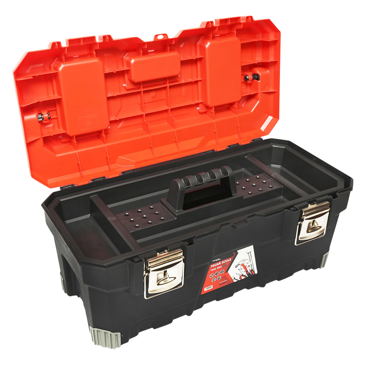 Cutie pentru scule profesionala cu maner aluminiu 676x314x300mm Breckner Germany - imagine 9