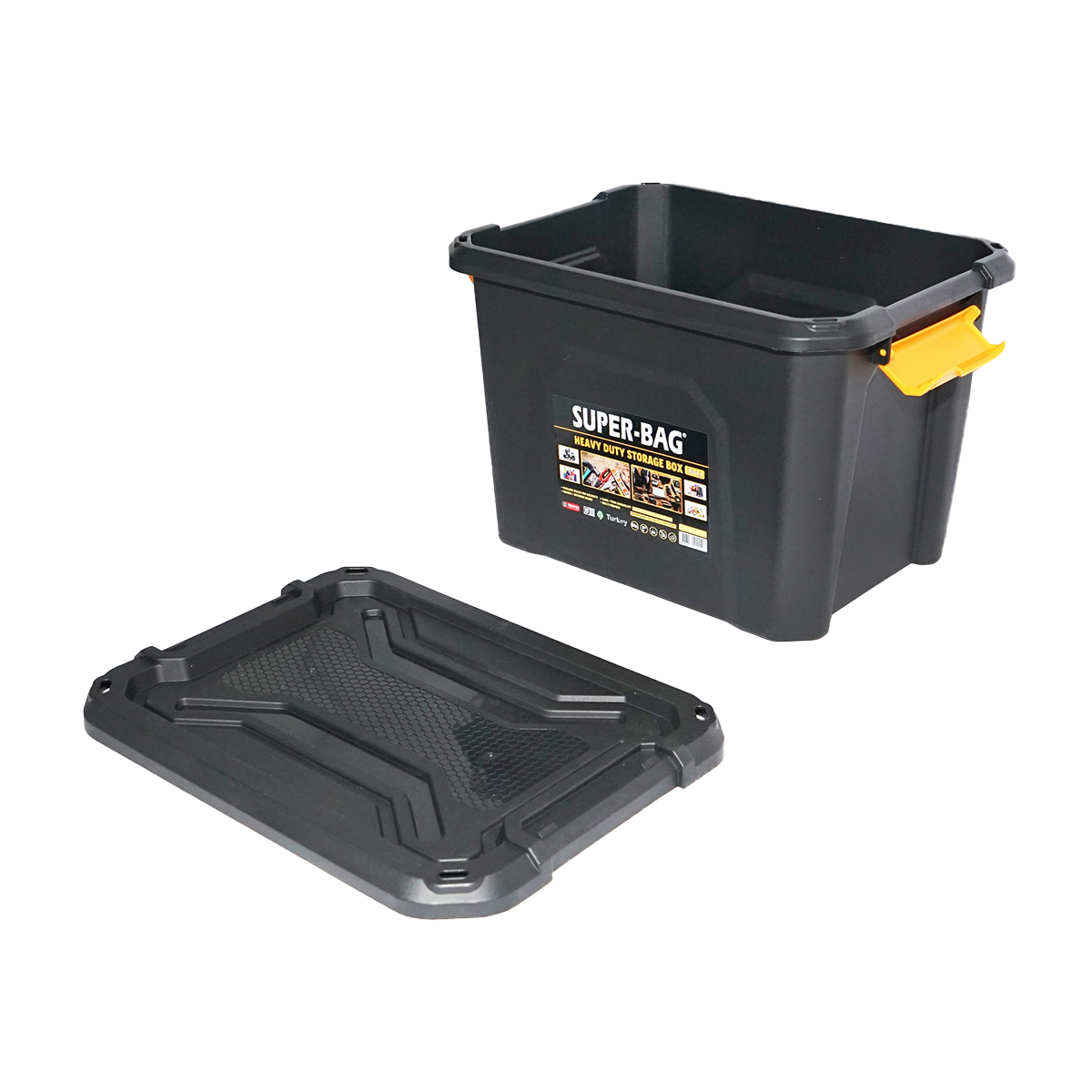 Cutie depozitare cu capac pentru sarcini grele 18L 385x295x260mm - imagine 5