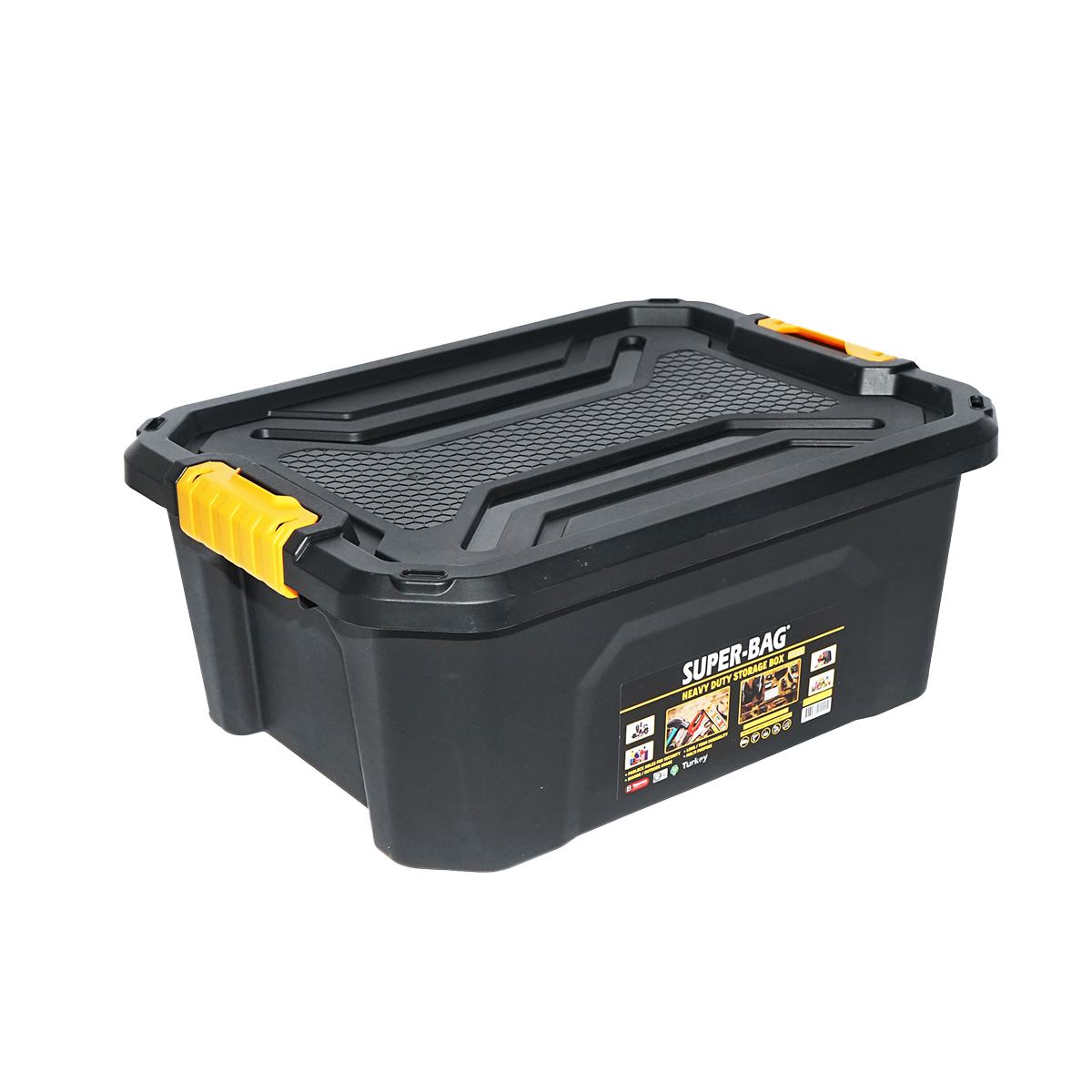 Cutie depozitare cu capac pentru sarcini grele 20L 490x380x200mm - imagine 4