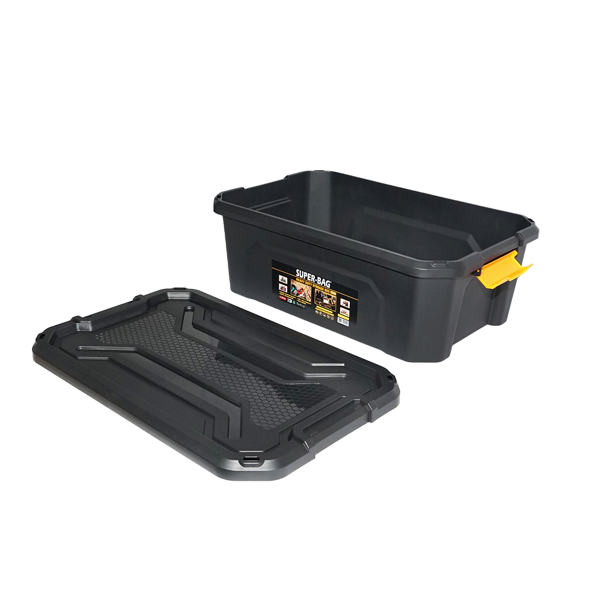 Cutie depozitare cu capac pentru sarcini grele 30L 580x380x200mm - imagine 5