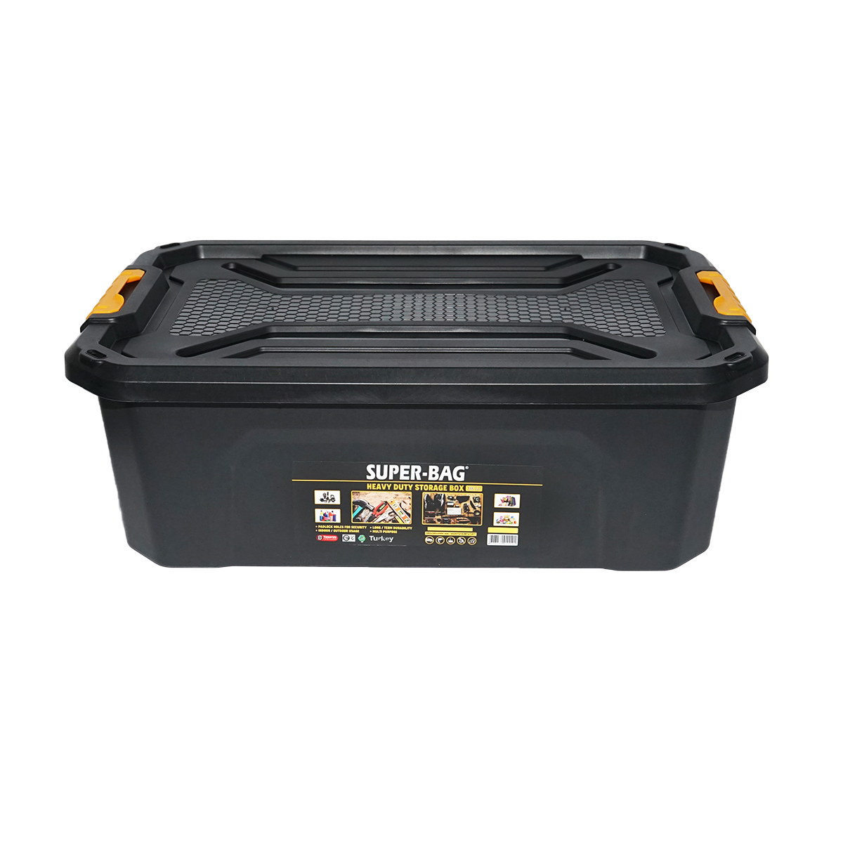 Cutie depozitare cu capac pentru sarcini grele 30L 580x380x200mm - imagine 3