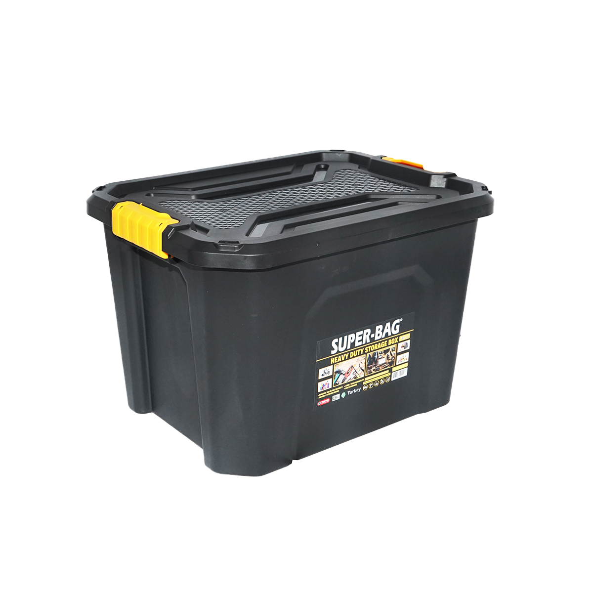 Cutie depozitare cu capac pentru sarcini grele 40L 490x380x320mm - imagine 4