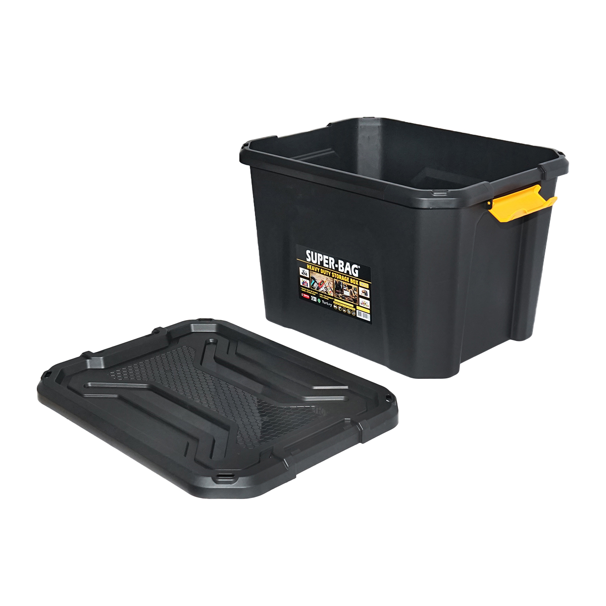 Cutie depozitare cu capac pentru sarcini grele 40L 490x380x320mm - imagine 6