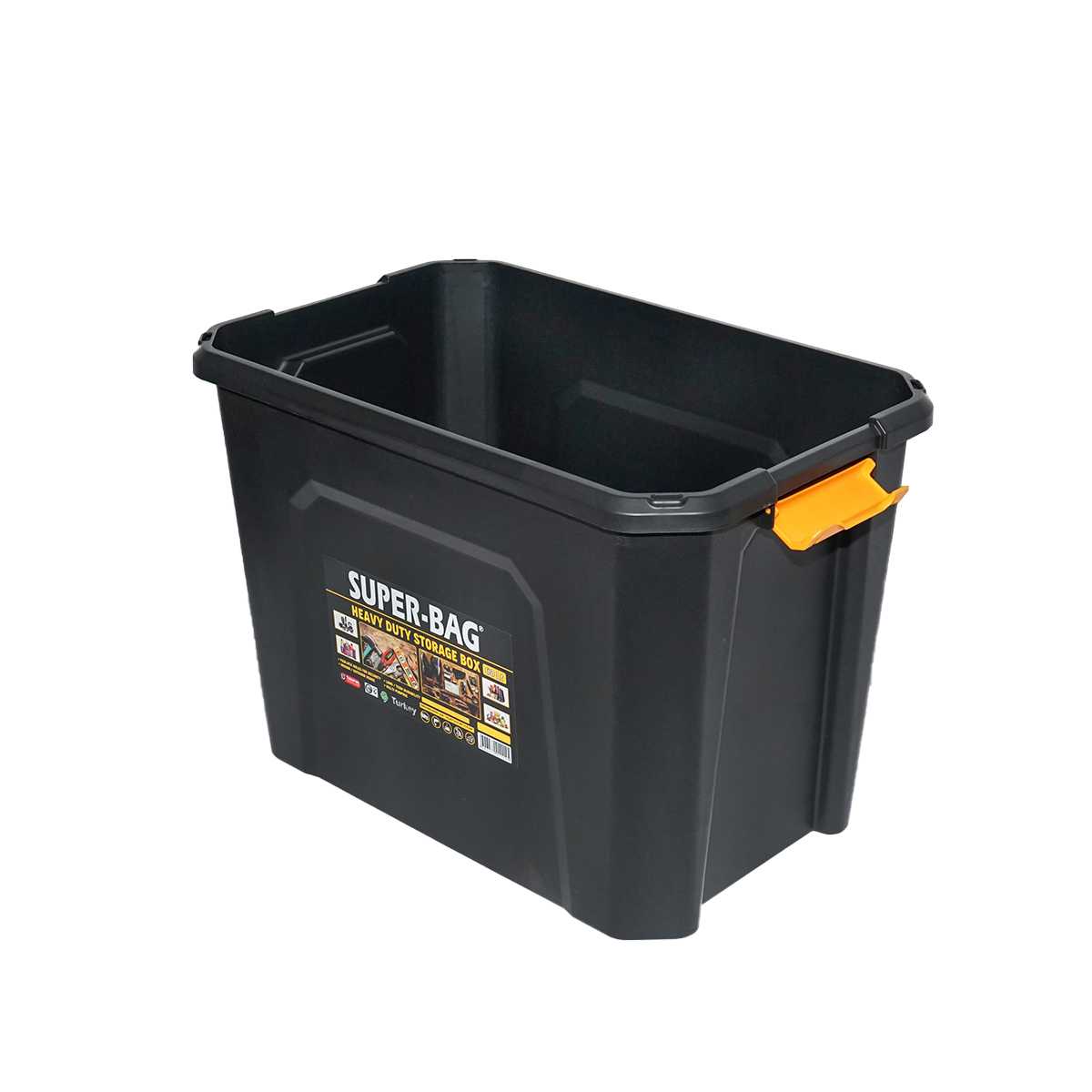 Cutie depozitare cu capac pentru sarcini grele 60L 580x380x405mm - imagine 5