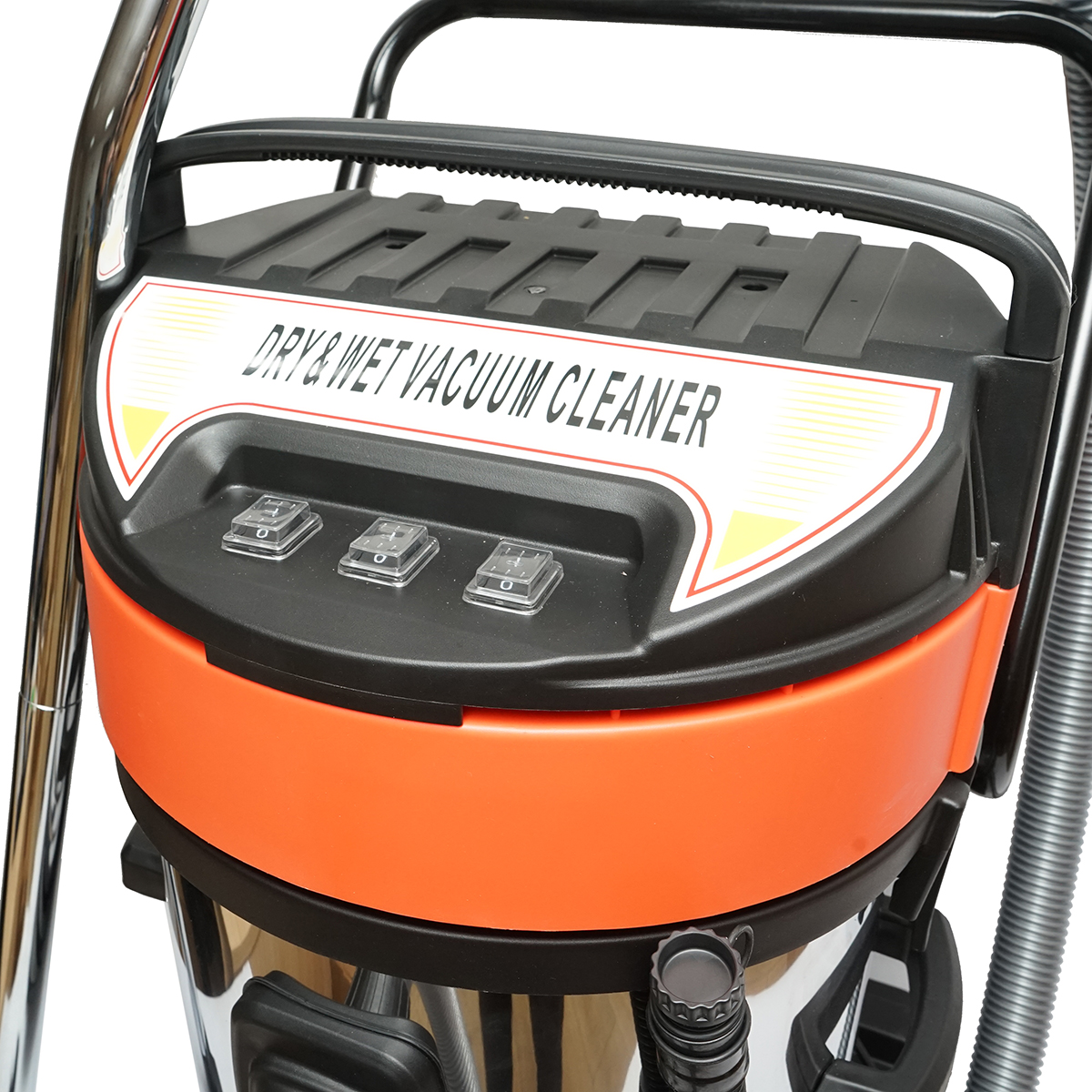 Aspirator profesional industrial uscat/umed 3000W, 220W, volum 70L corp din inox Breckner Germany - imagine 8