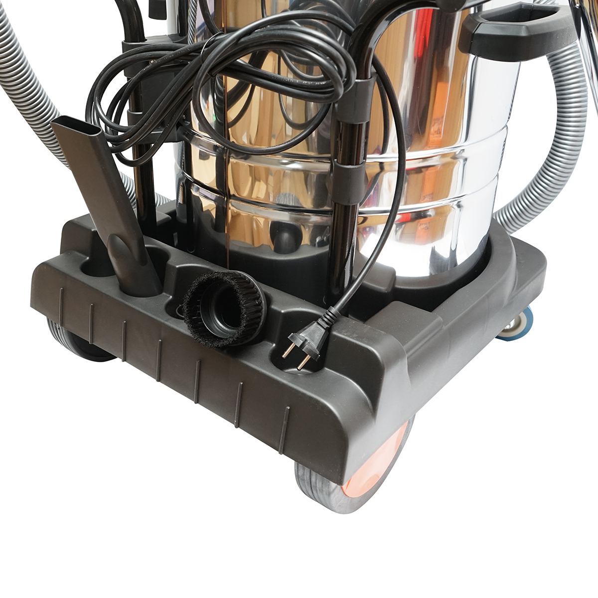 Aspirator profesional industrial uscat/umed 3000W, 220W, volum 70L corp din inox Breckner Germany - imagine 7