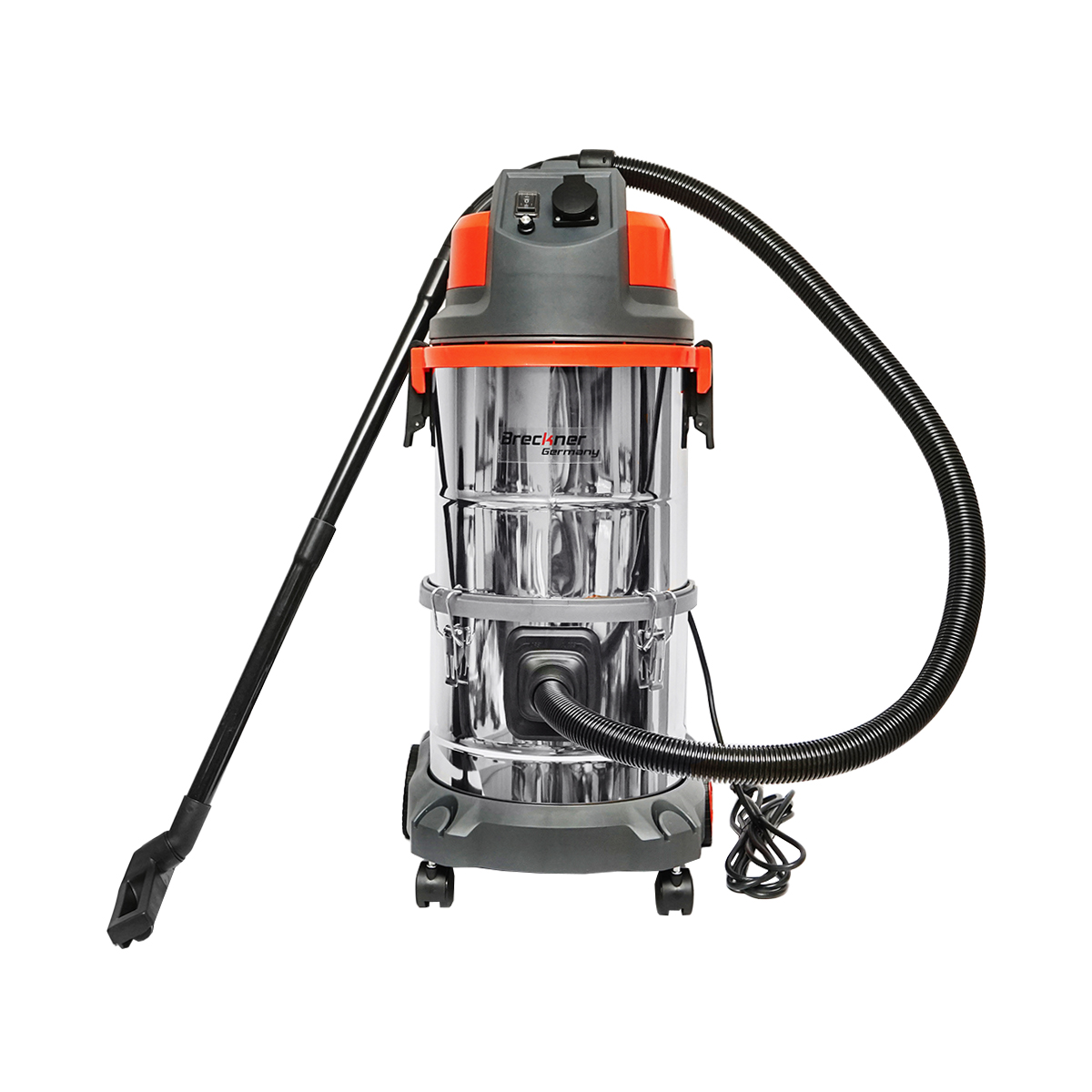 Aspirator profesional industrial volum 38L 220V 1600W corp din inox Breckner Germany - imagine 3