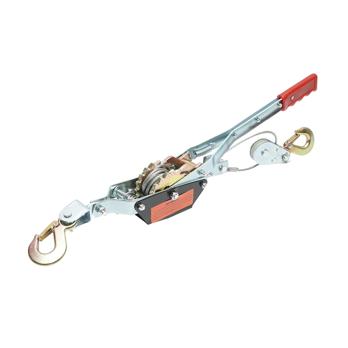 Troliu manual 2000Kg cu cablu de otel fi 4.5mmx2.2m Hoteche - imagine 3