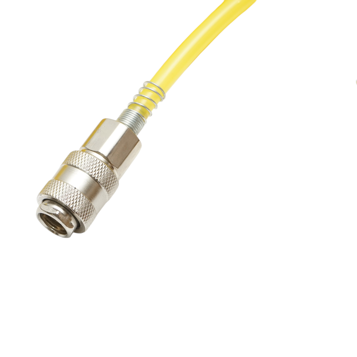 Furtun aer comprimat spiralat 15m, Ø 5mm, cupla rapida 1/4 Crownman - imagine 4