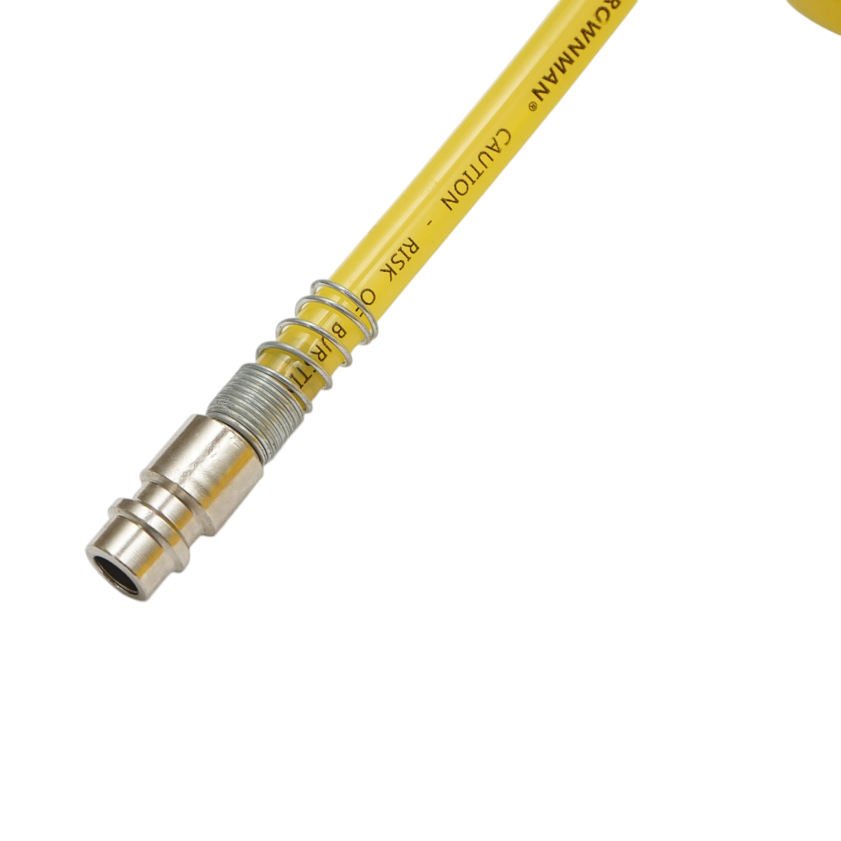 Furtun aer comprimat spiralat 15m, Ø 5mm, cupla rapida 1/4 Crownman - imagine 5