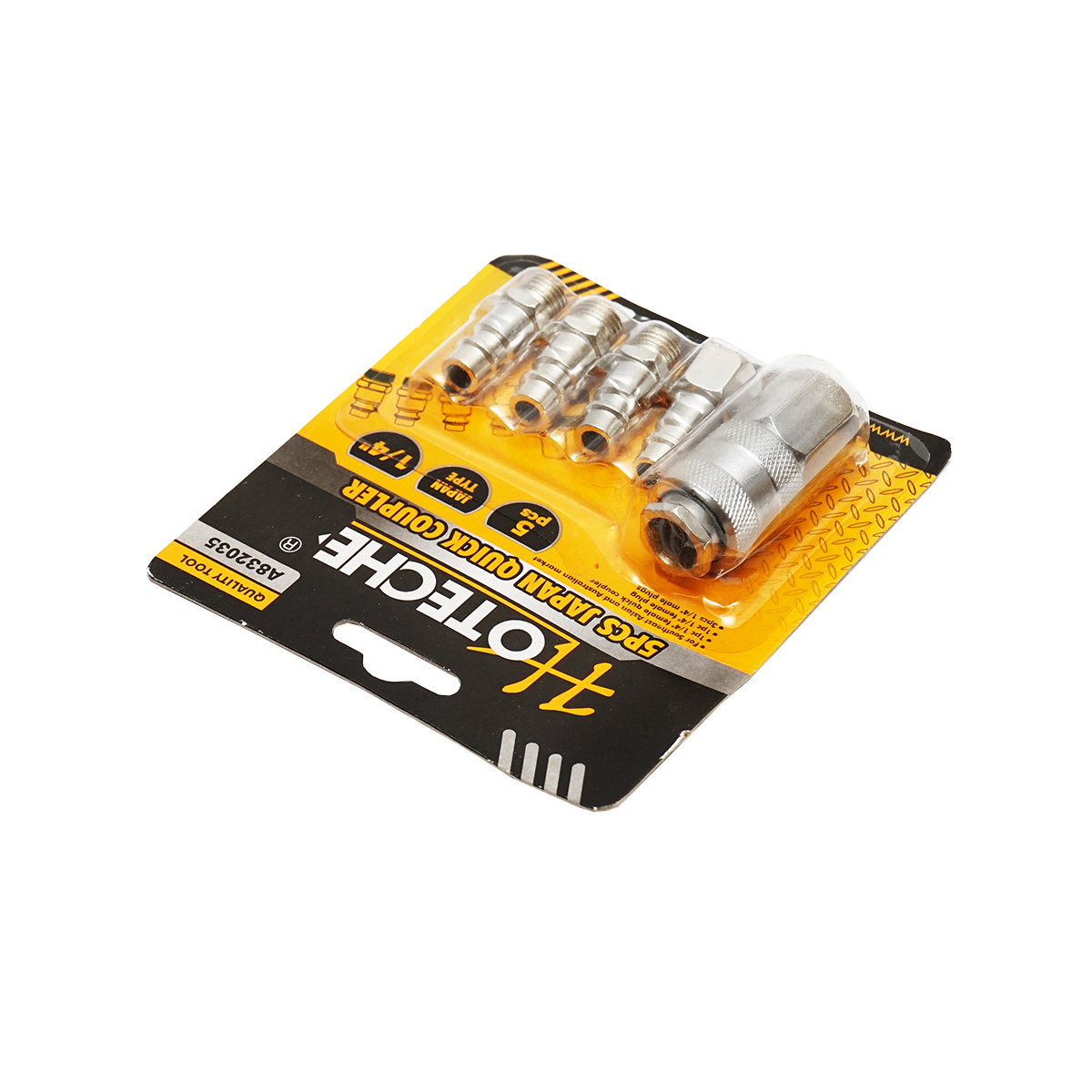 Set 5 cuple rapide pentru scule/accesorii pneumatice 1/4 Hoteche - imagine 5