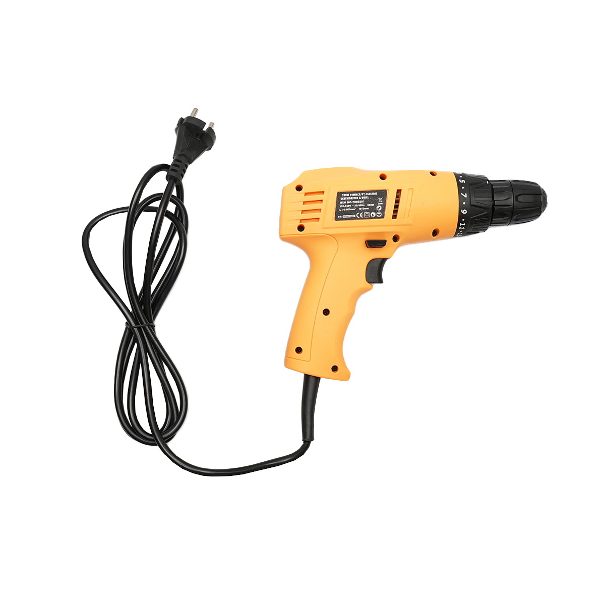 Masina de gaurit cu mandrina 10mm putere 320W, 800rot/min tensiune alimentare 220V Hoteche - imagine 2