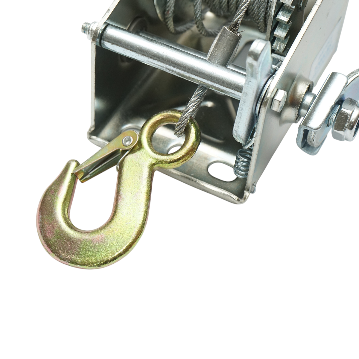 Troliu manual 540Kg cu cablu de otel fi 4.5mmx8m raport transmisie 4:1 Breckner Germany - imagine 6