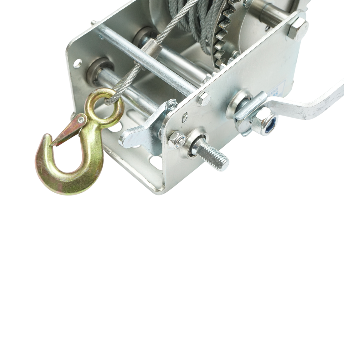 Troliu manual 1100Kg cu cablu de otel fi 4.8mmx10m raport transmisie 4:1/8:1 Breckner Germany - imagine 7