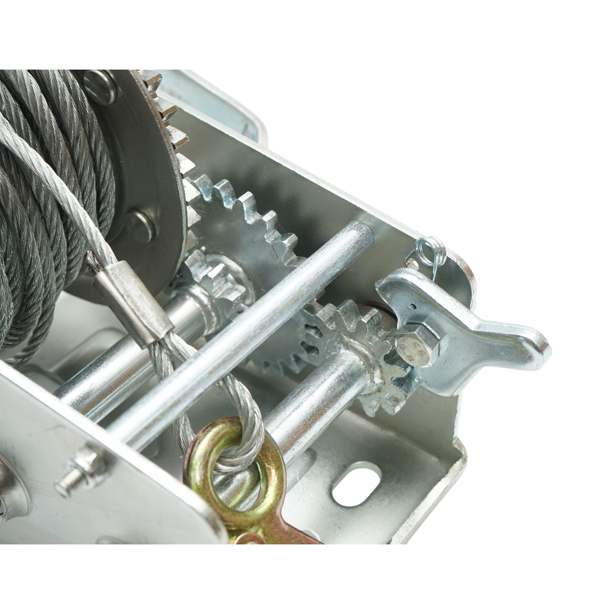 Troliu manual 1100Kg cu cablu de otel fi 4.8mmx10m raport transmisie 4:1/8:1 Breckner Germany - imagine 6
