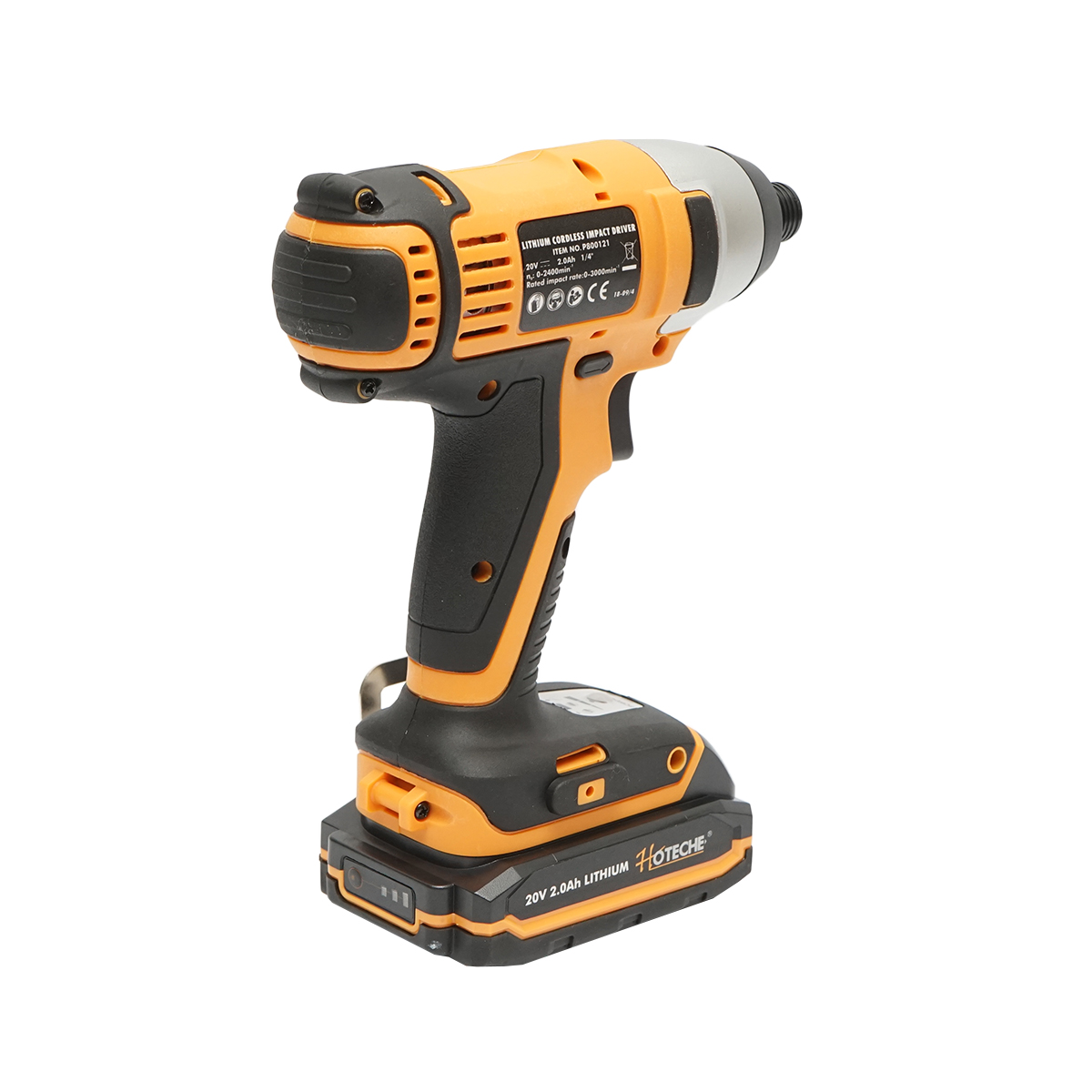 Masina de insurubat 1/4 cu impact 20V 180Nm, baterie incarcare rapida 2x2.0Ah Hoteche - imagine 6