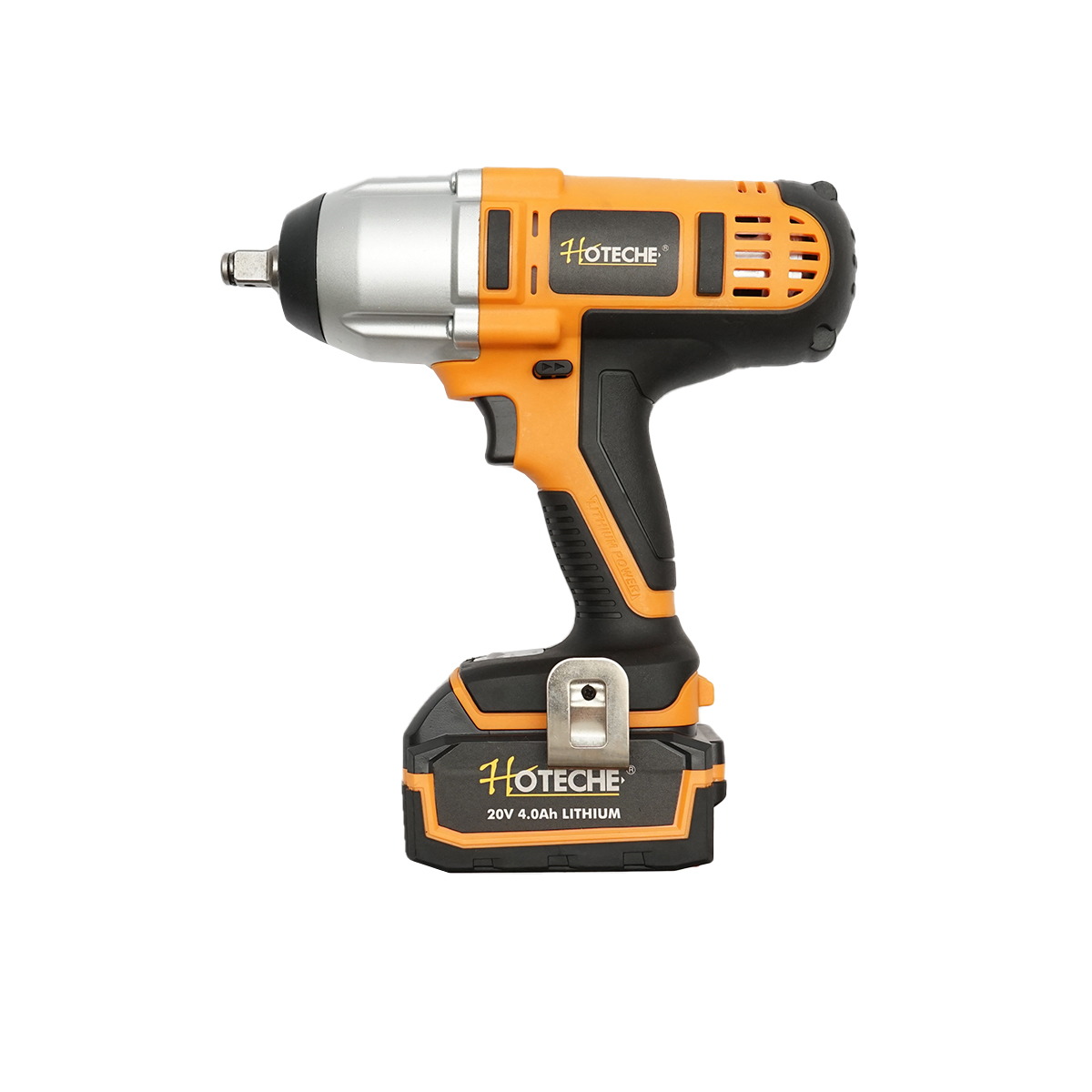 Masina de insurubat 1/2 cu impact 20V 450Nm, baterie 2x4.0Ah Hoteche - imagine 3