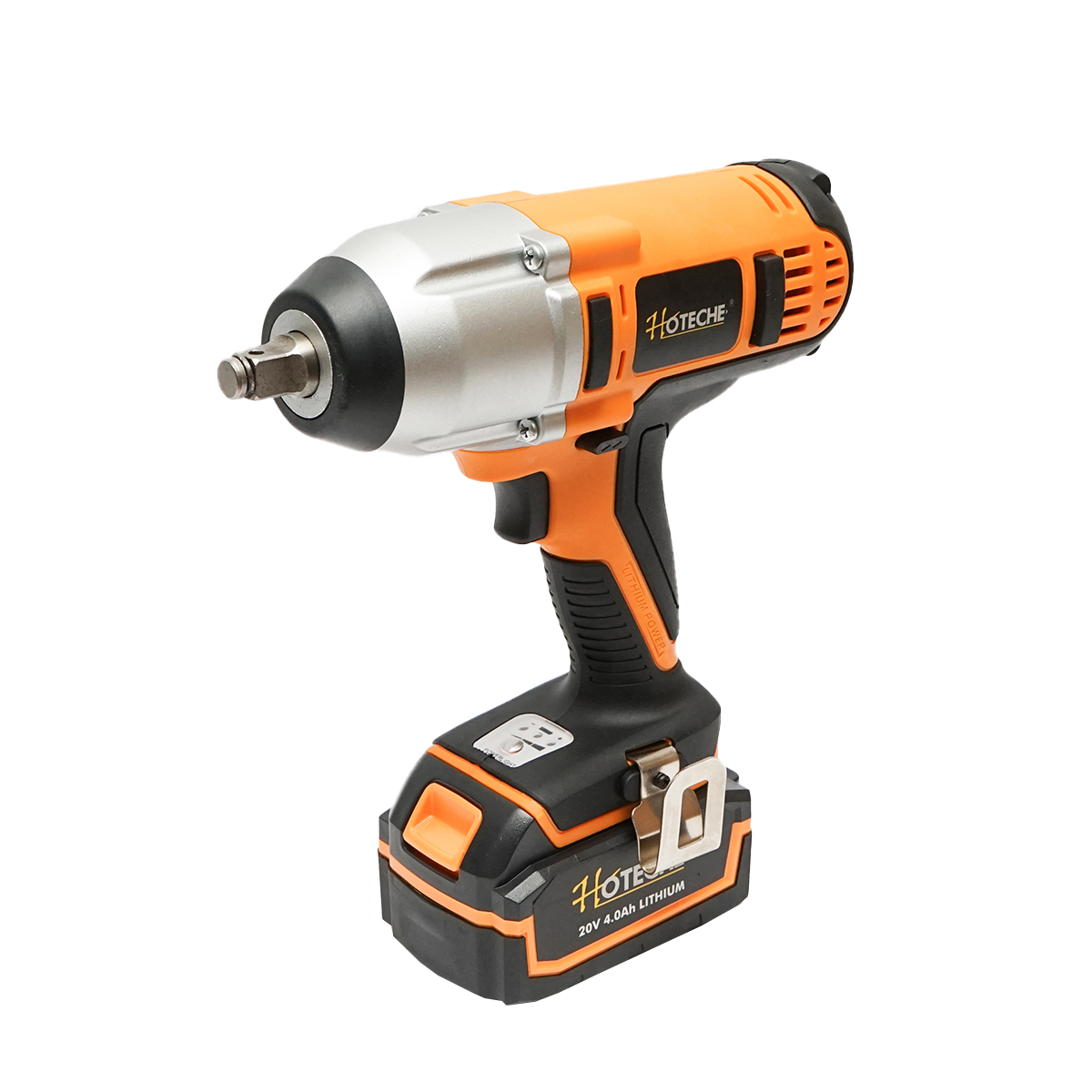 Masina de insurubat 1/2 cu impact 20V 450Nm, baterie 2x4.0Ah Hoteche - imagine 10