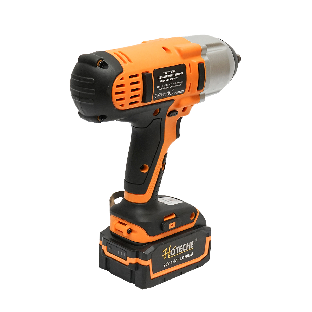 Masina de insurubat 1/2 cu impact 20V 450Nm, baterie 2x4.0Ah Hoteche - imagine 11