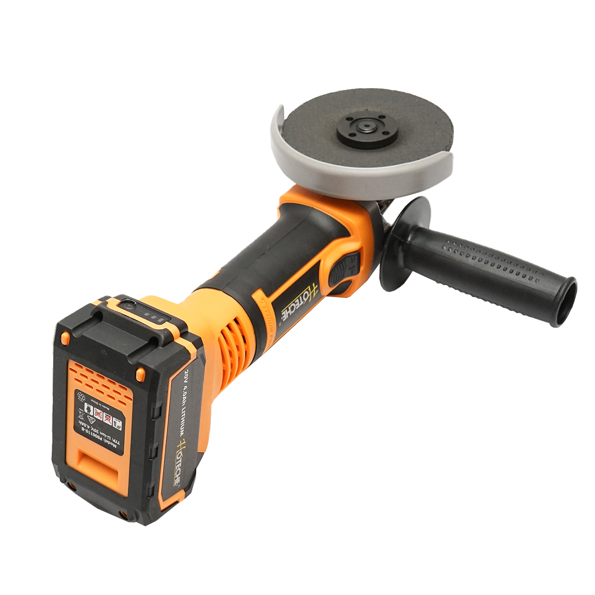 Polizor unghiular 550W, cu acumulator 21V./4Ah. 3 trepte de viteza 4500/5500/7000rot/min. diametru disc 115mm - imagine 8